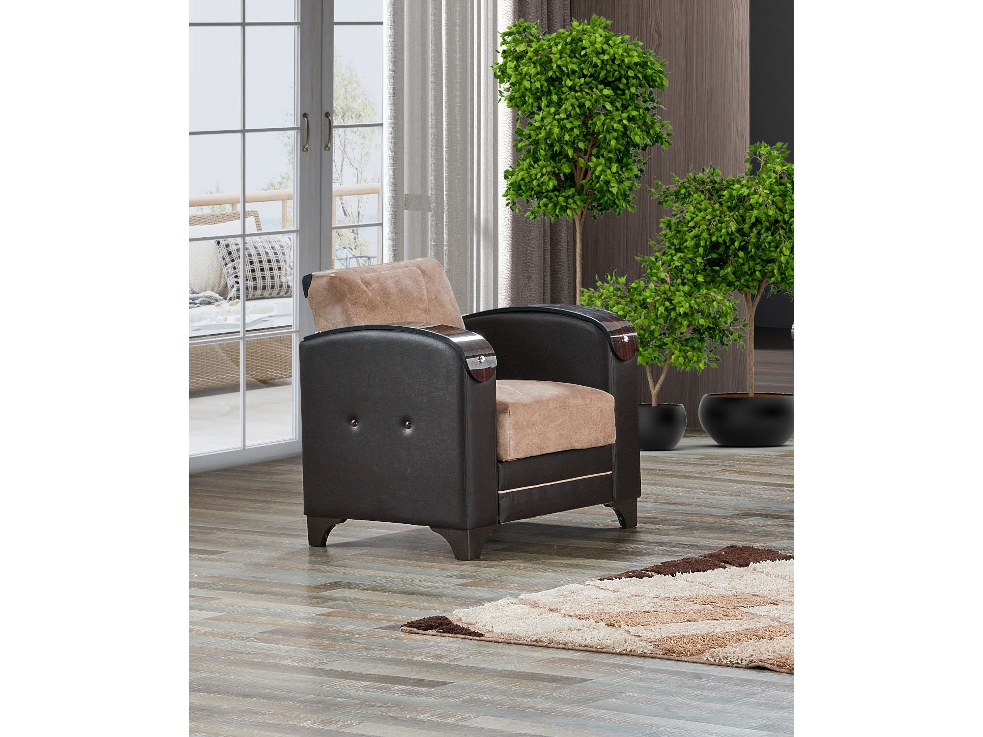 Senem Chair Light Brown
