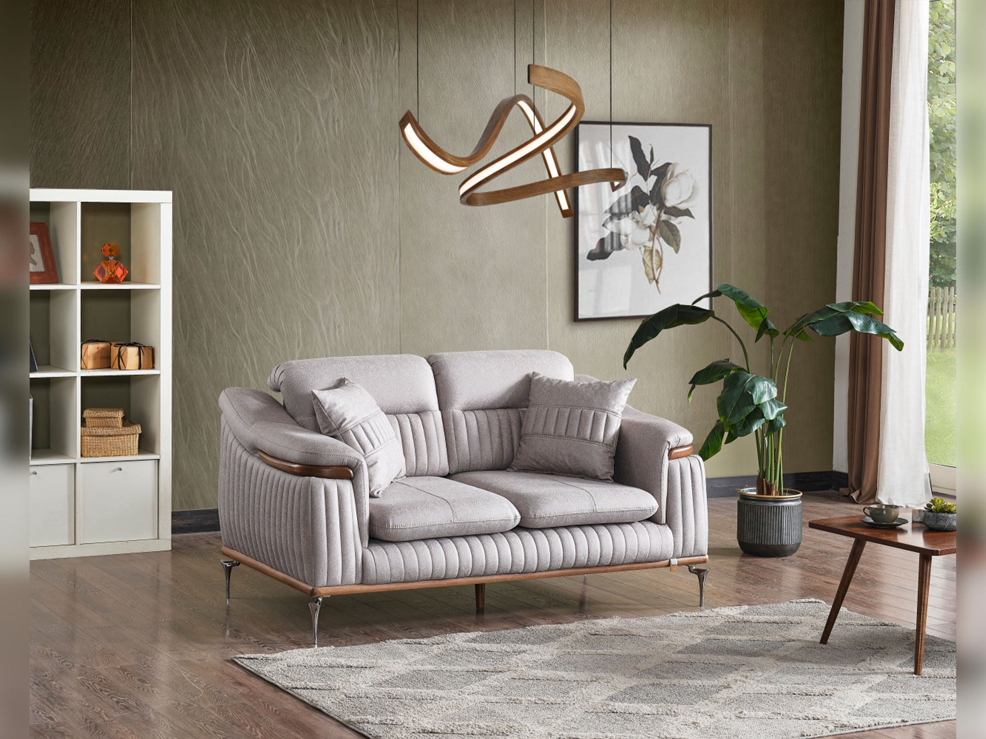 Ahsen Convertible Loveseat