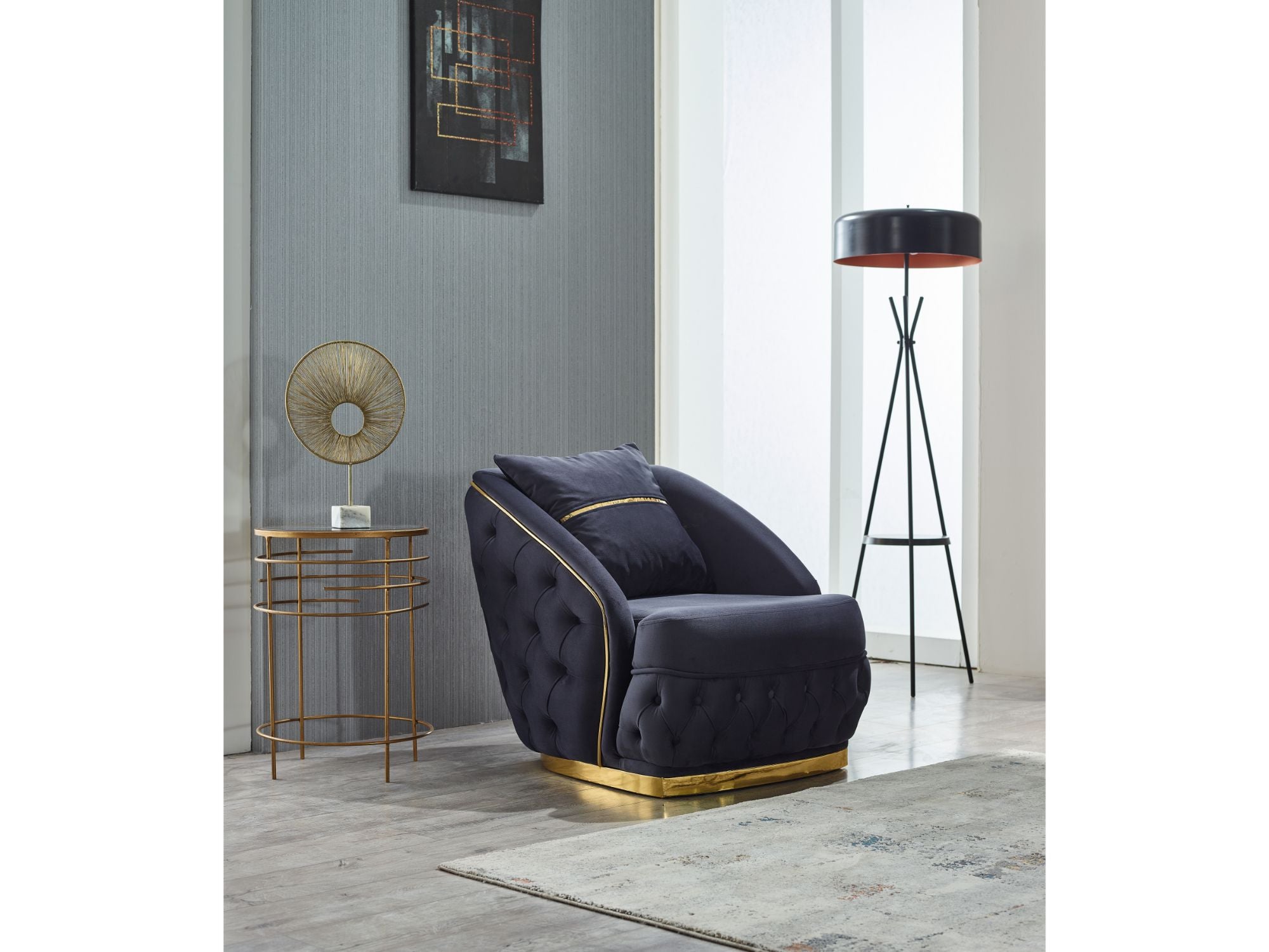 Arizona 3-pieces (Sofa & Loveseat & Chair) Livingroom Set Anthracite