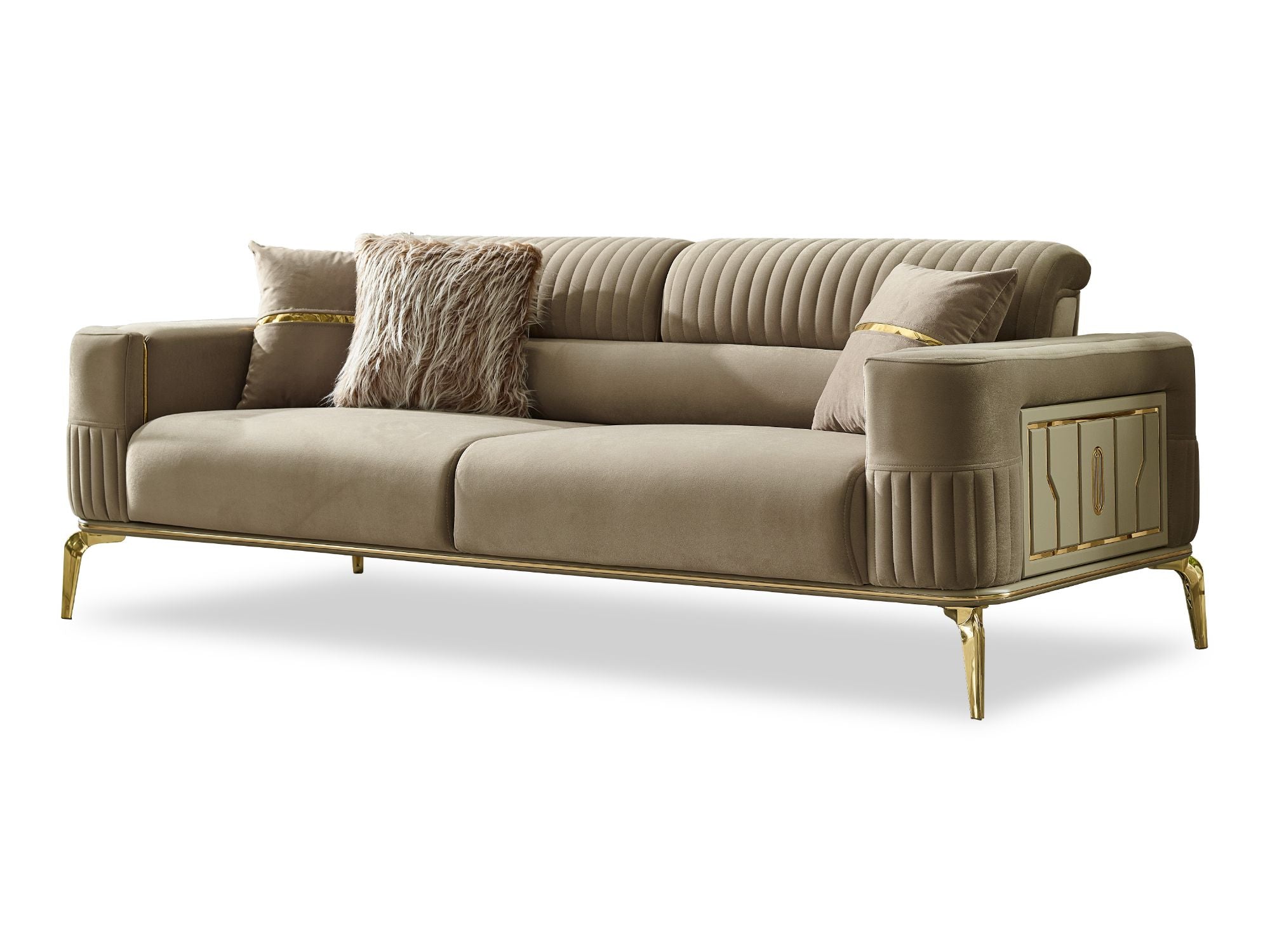 Armoni 3-pieces (Sofa & Loveseat & Chair) Livingroom Set Beige