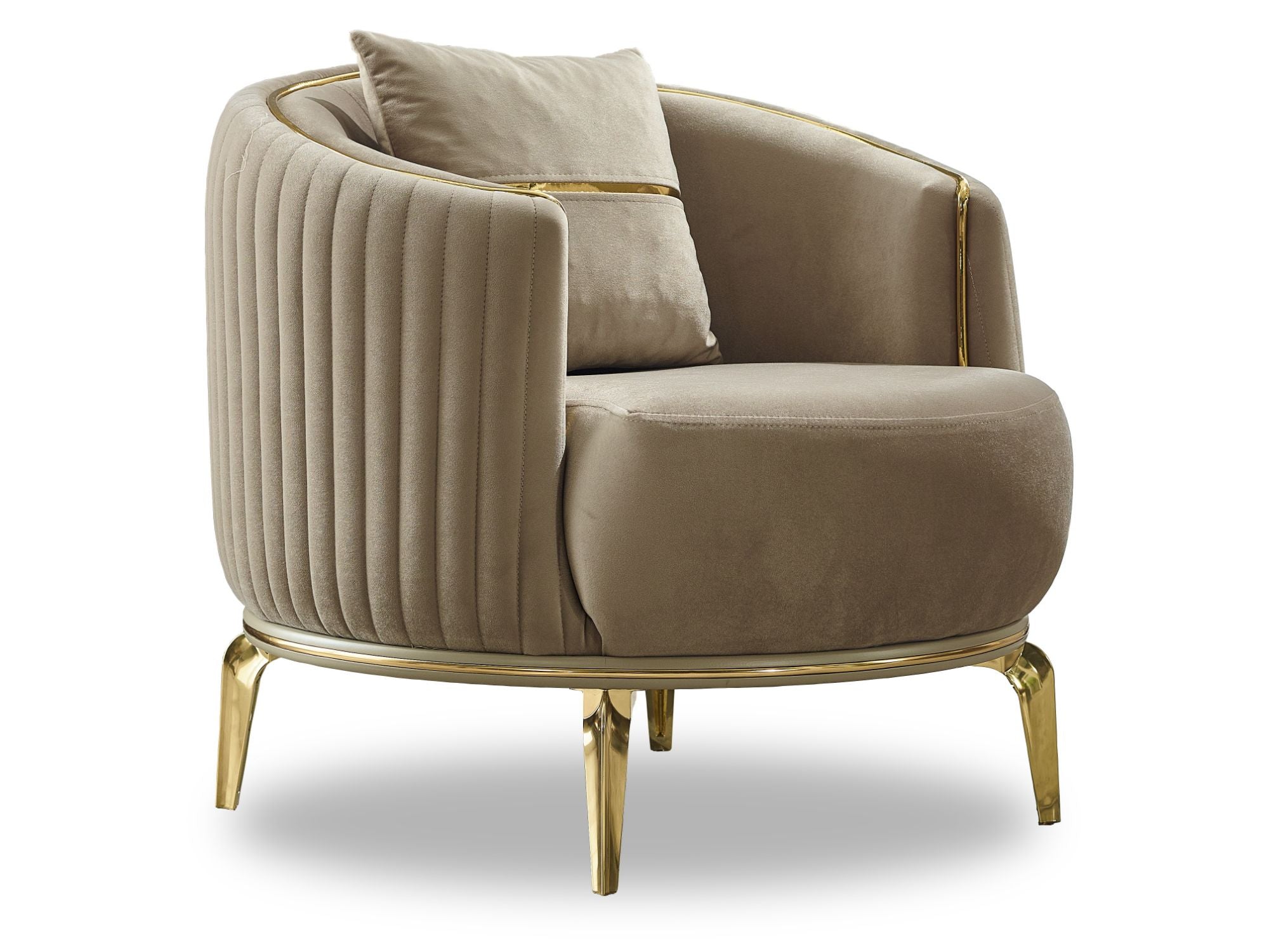 Armoni 3-pieces (Sofa & Loveseat & Chair) Livingroom Set Beige