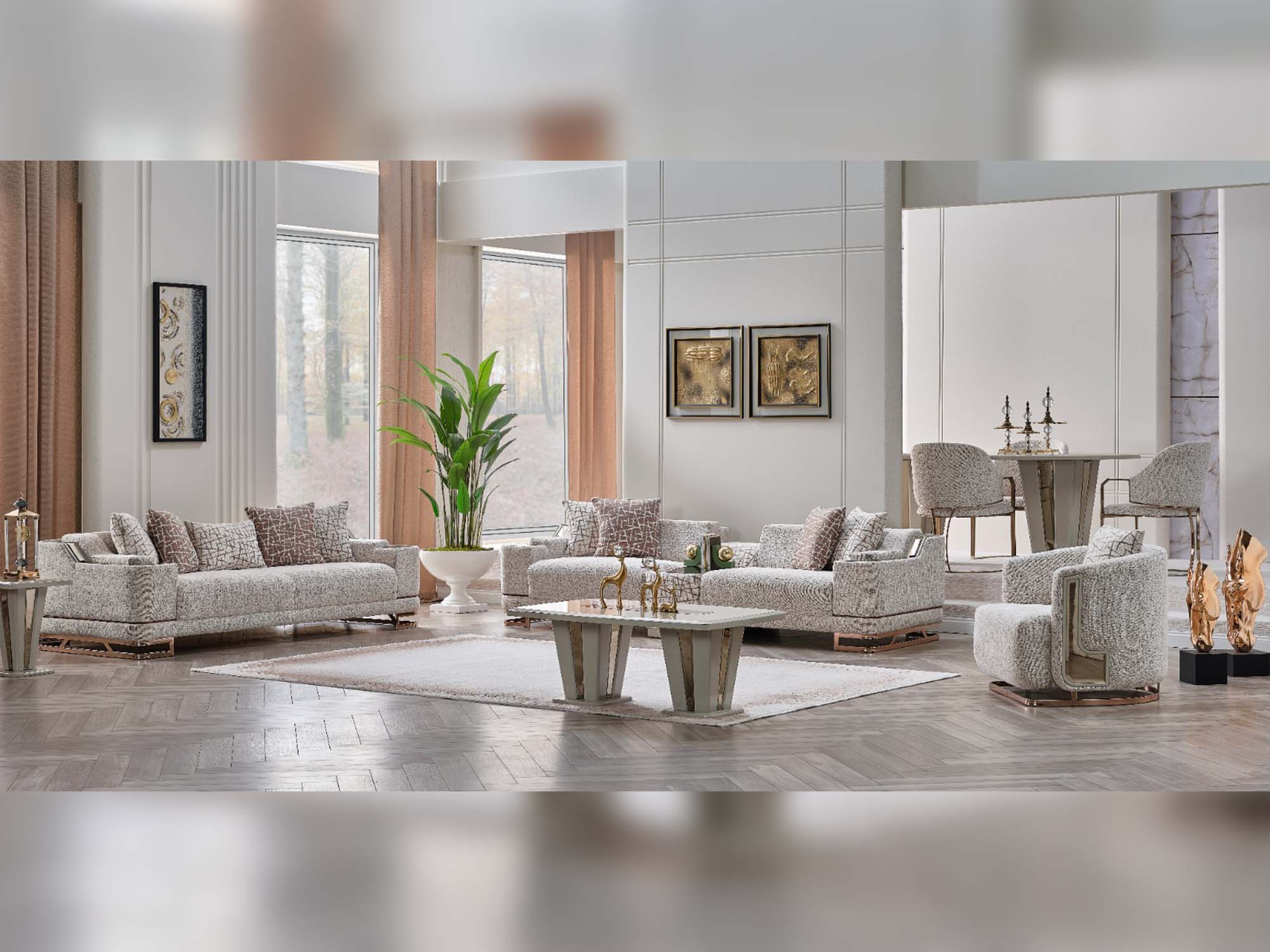 Asel Stationary Sofa