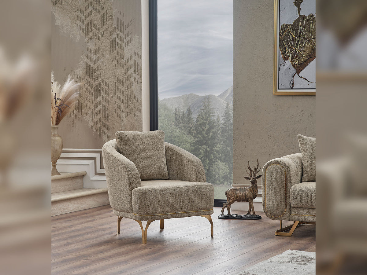 Aura 3-pieces (Sofa & Loveseat & Chair) Livingroom
