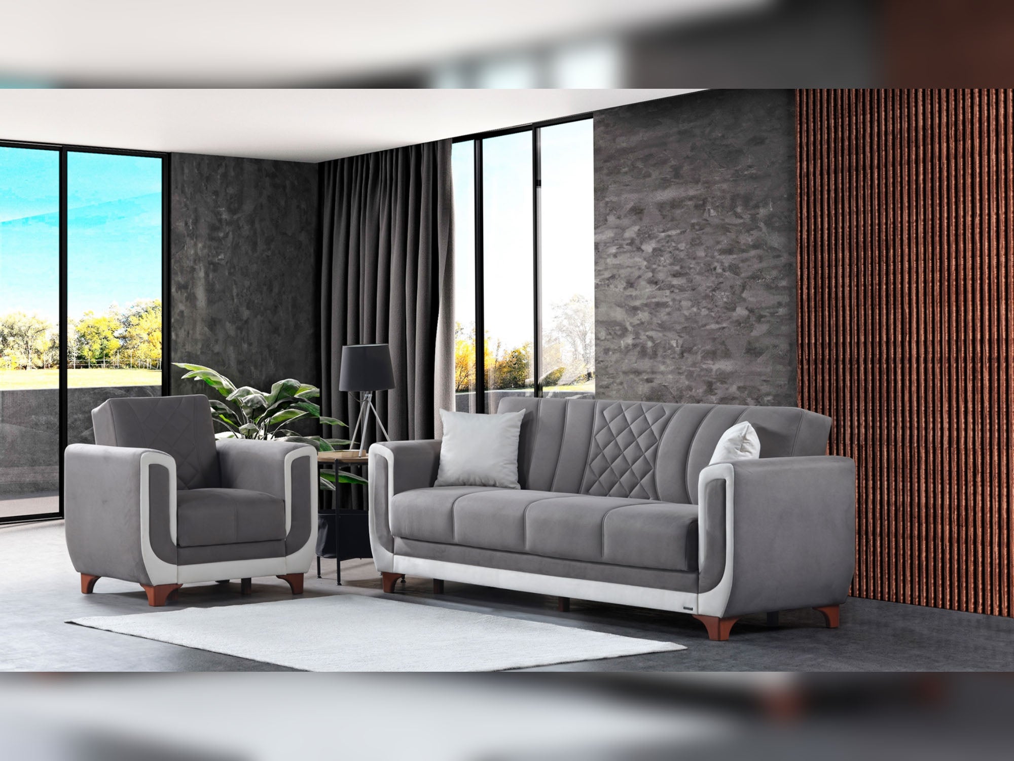 Berre Armchair Grey