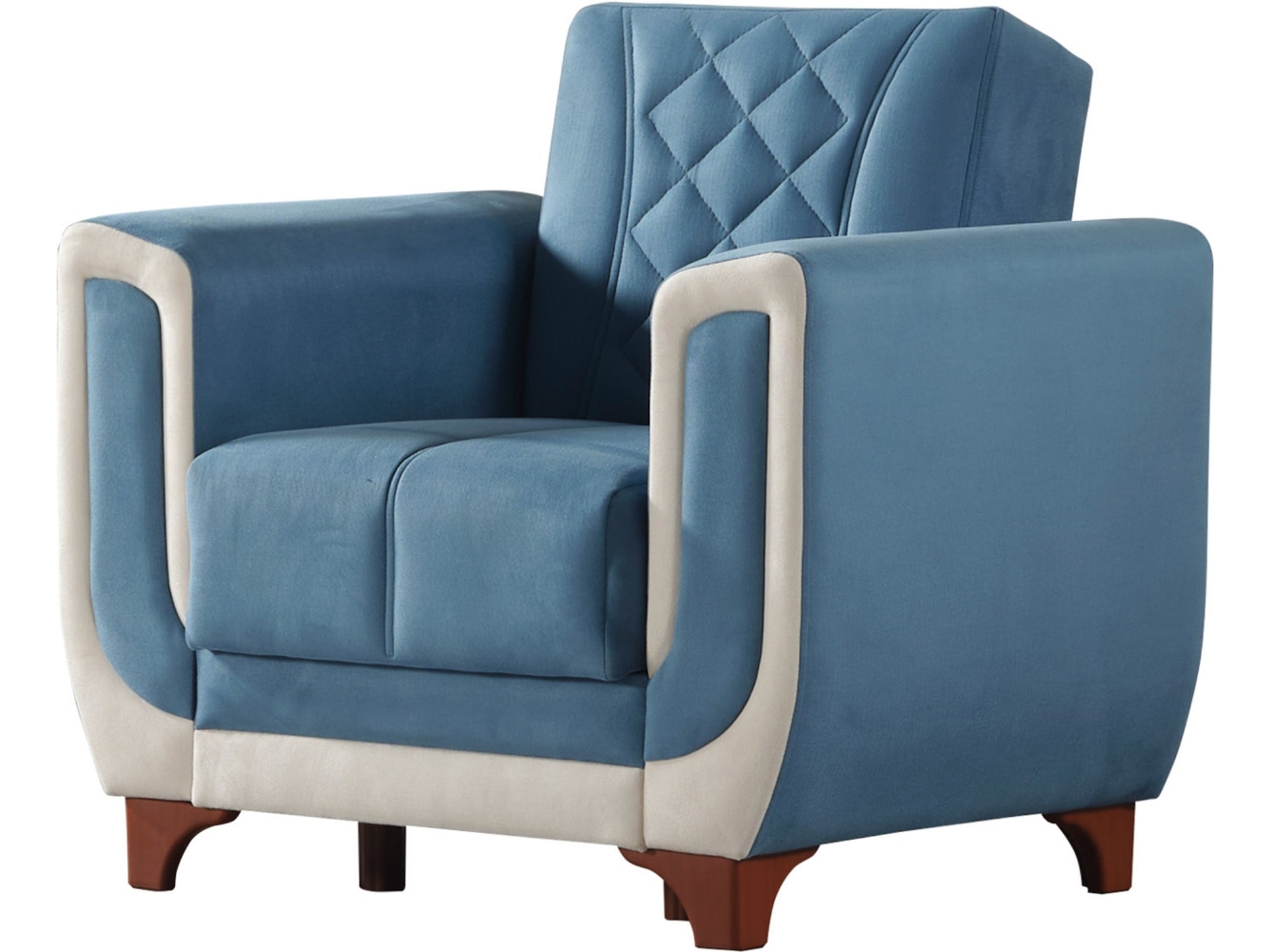 Berre 3-pieces (Sofa & Loveseat & Chair) Livingroom Set Blue