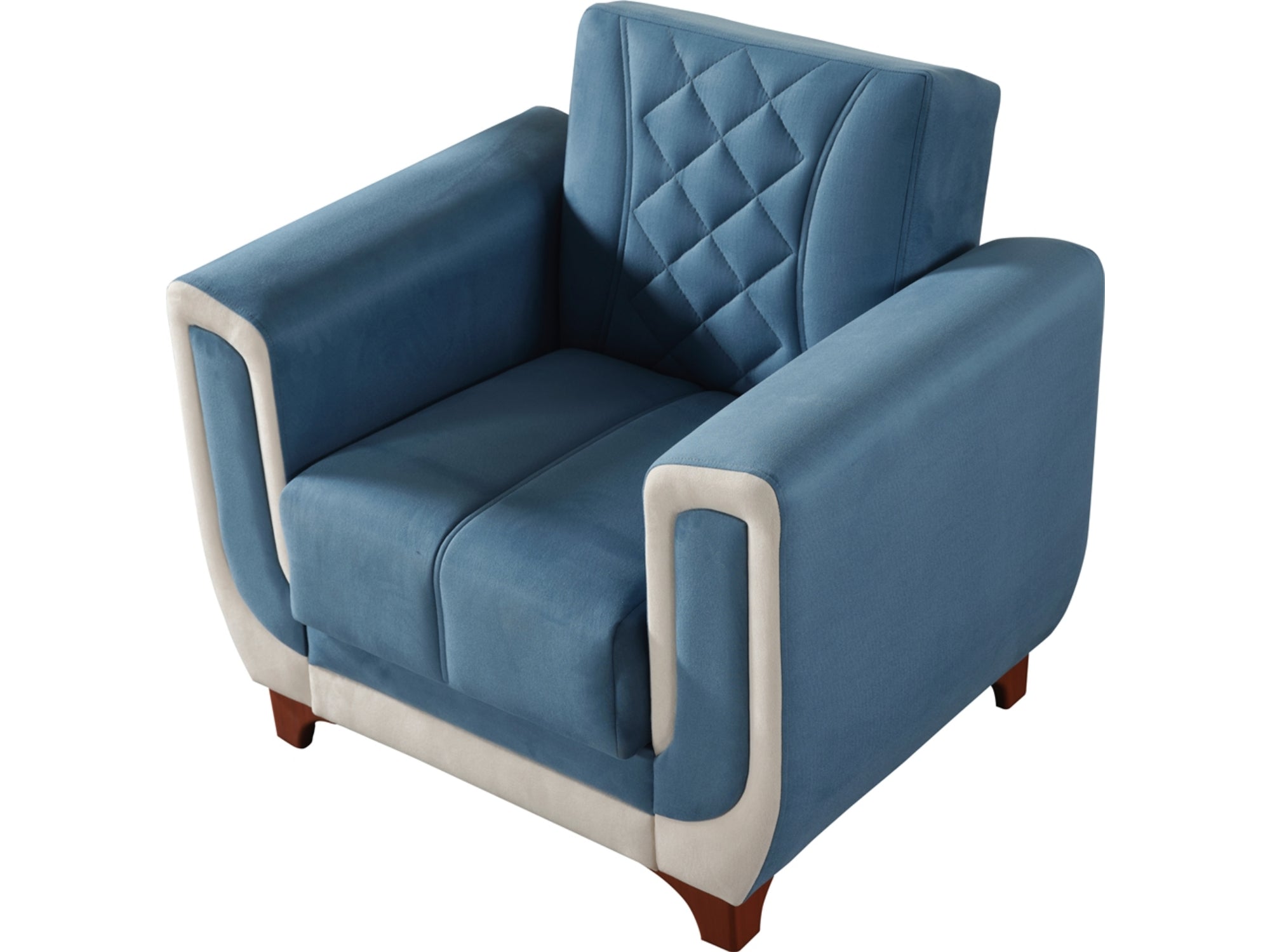 Berre 3-pieces (Sofa & Loveseat & Chair) Livingroom Set Blue