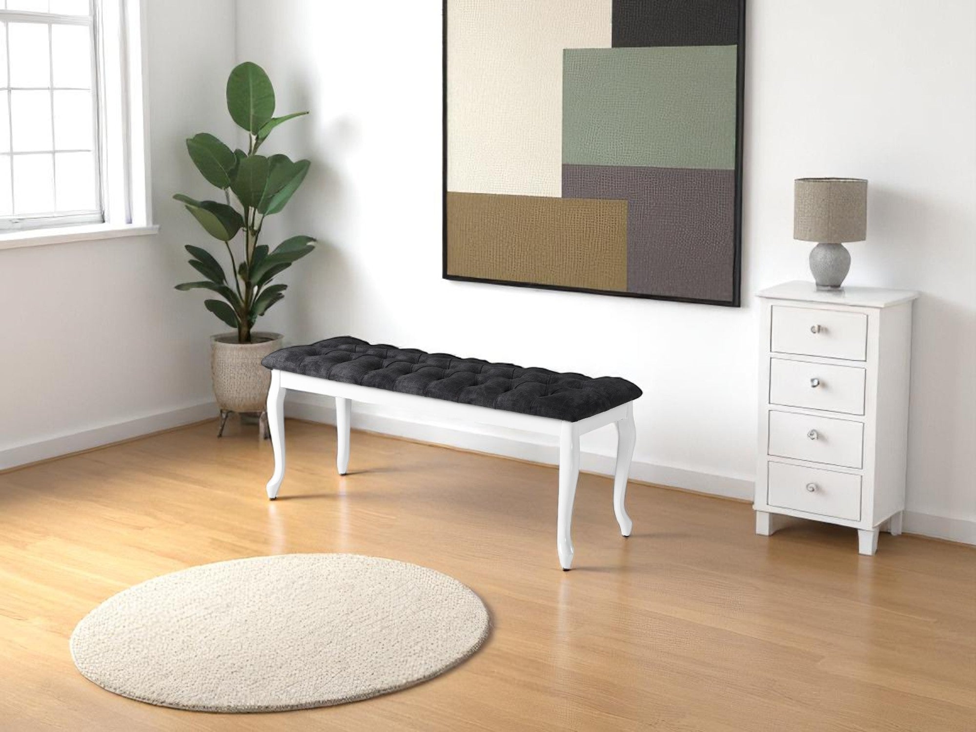Bench With Wood Legs