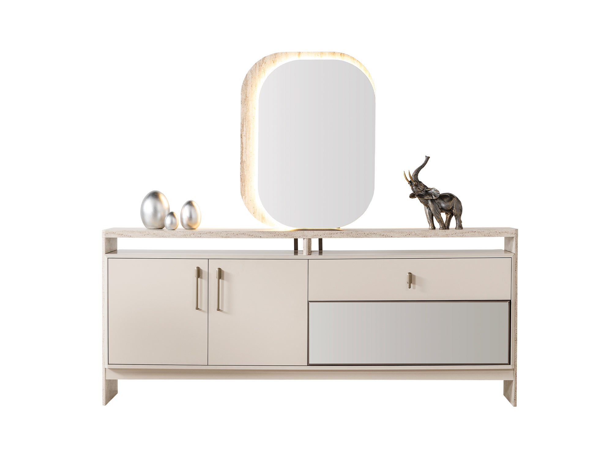 Bern Diningroom (Consol With Mirror & Dining Table & 6 Dining Chair)