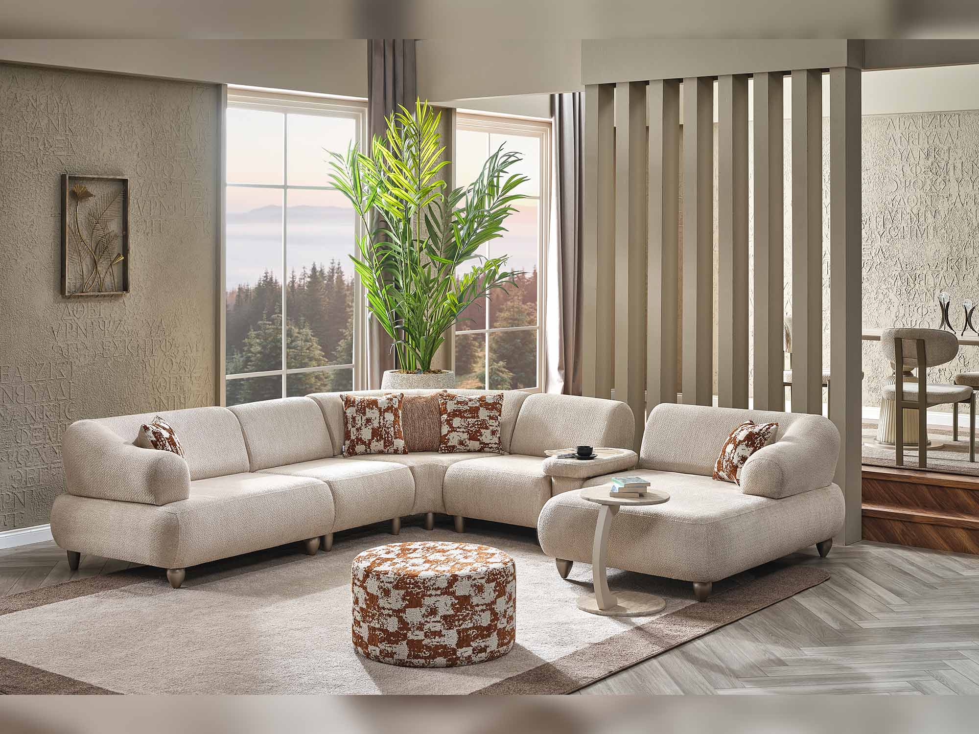 Bern Modular Sectional Sofa Cream
