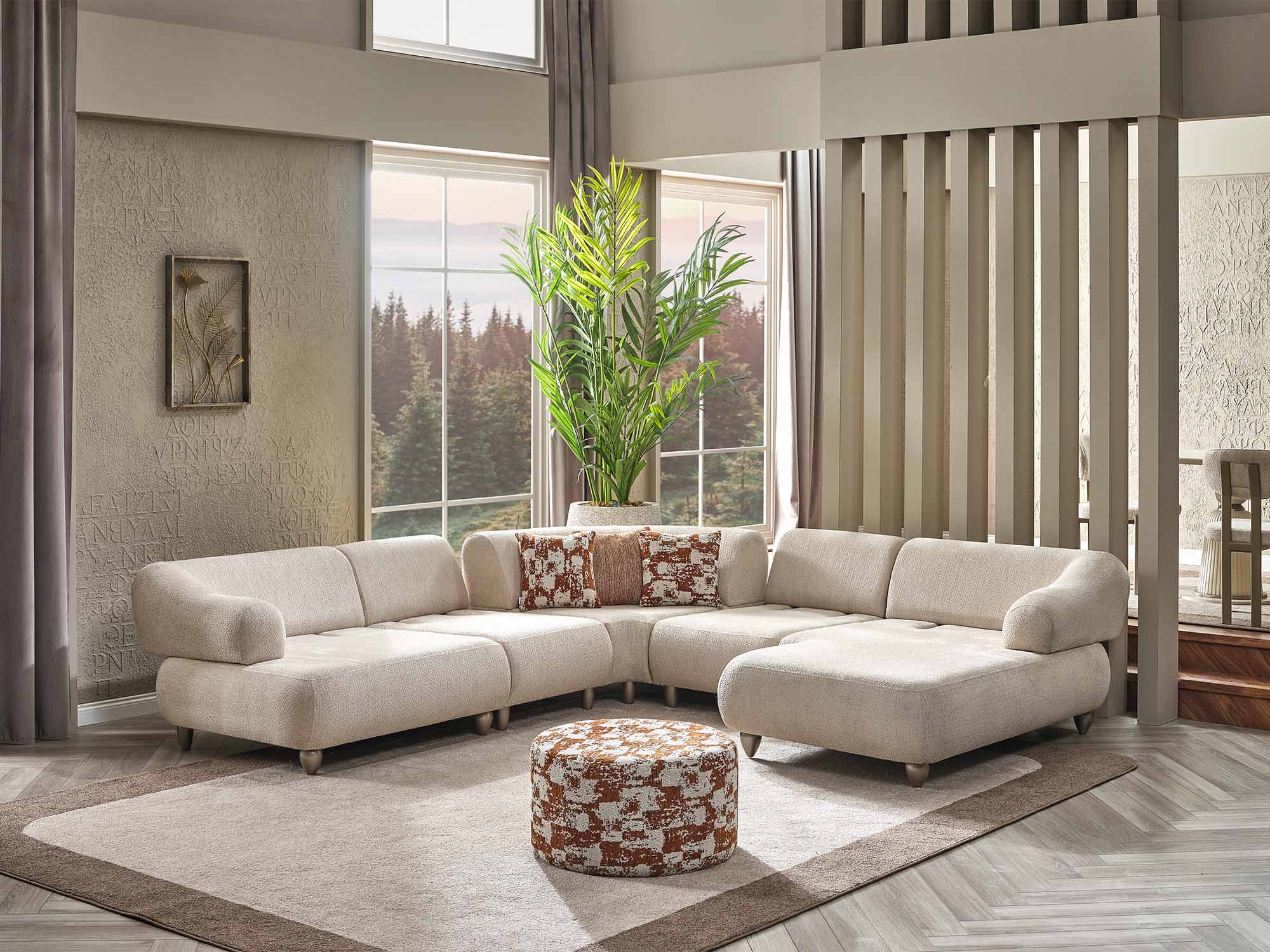 Bern Modular Sectional Sofa Cream