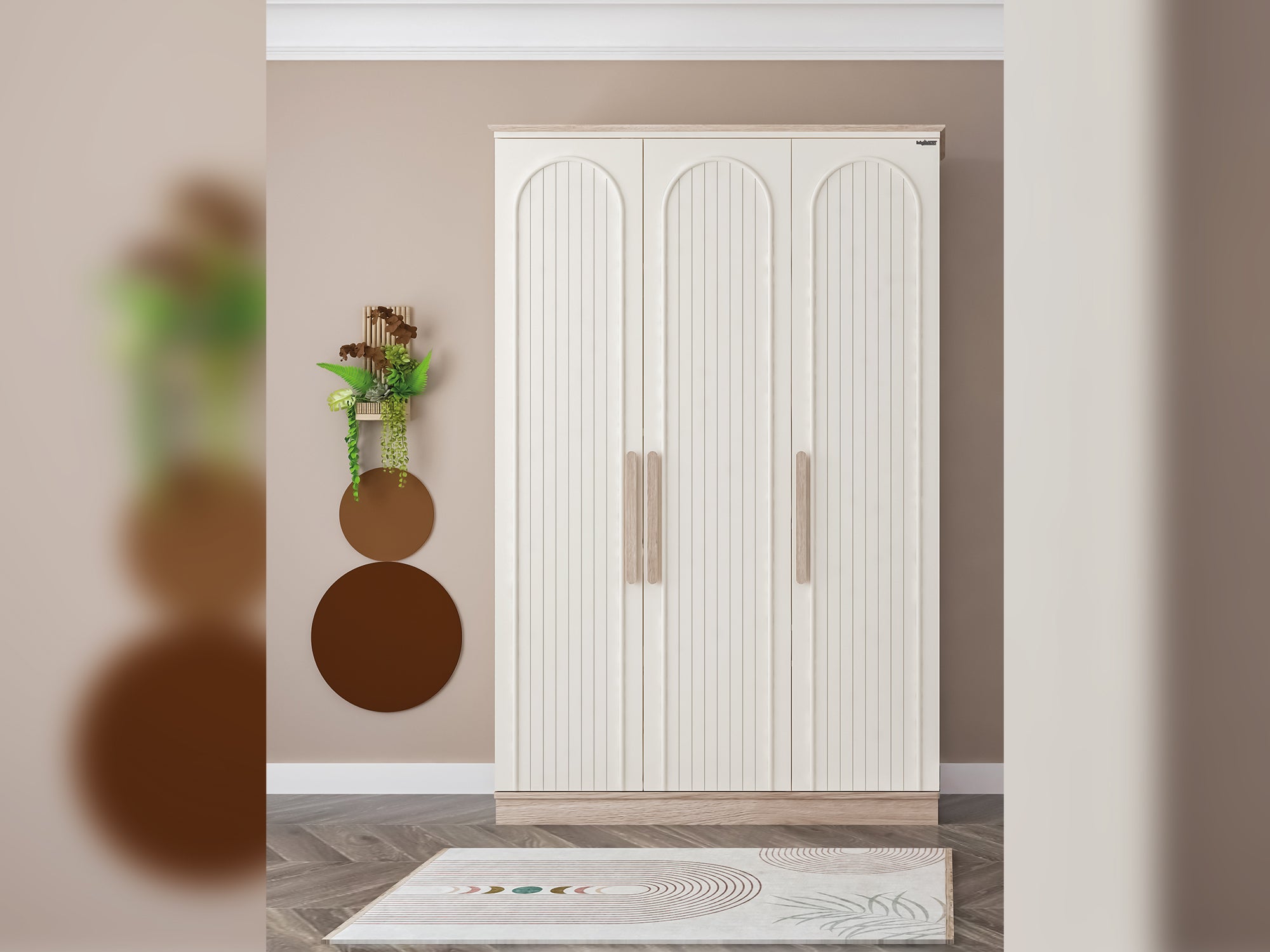 Bohemsoft 3 Door Wardrobe