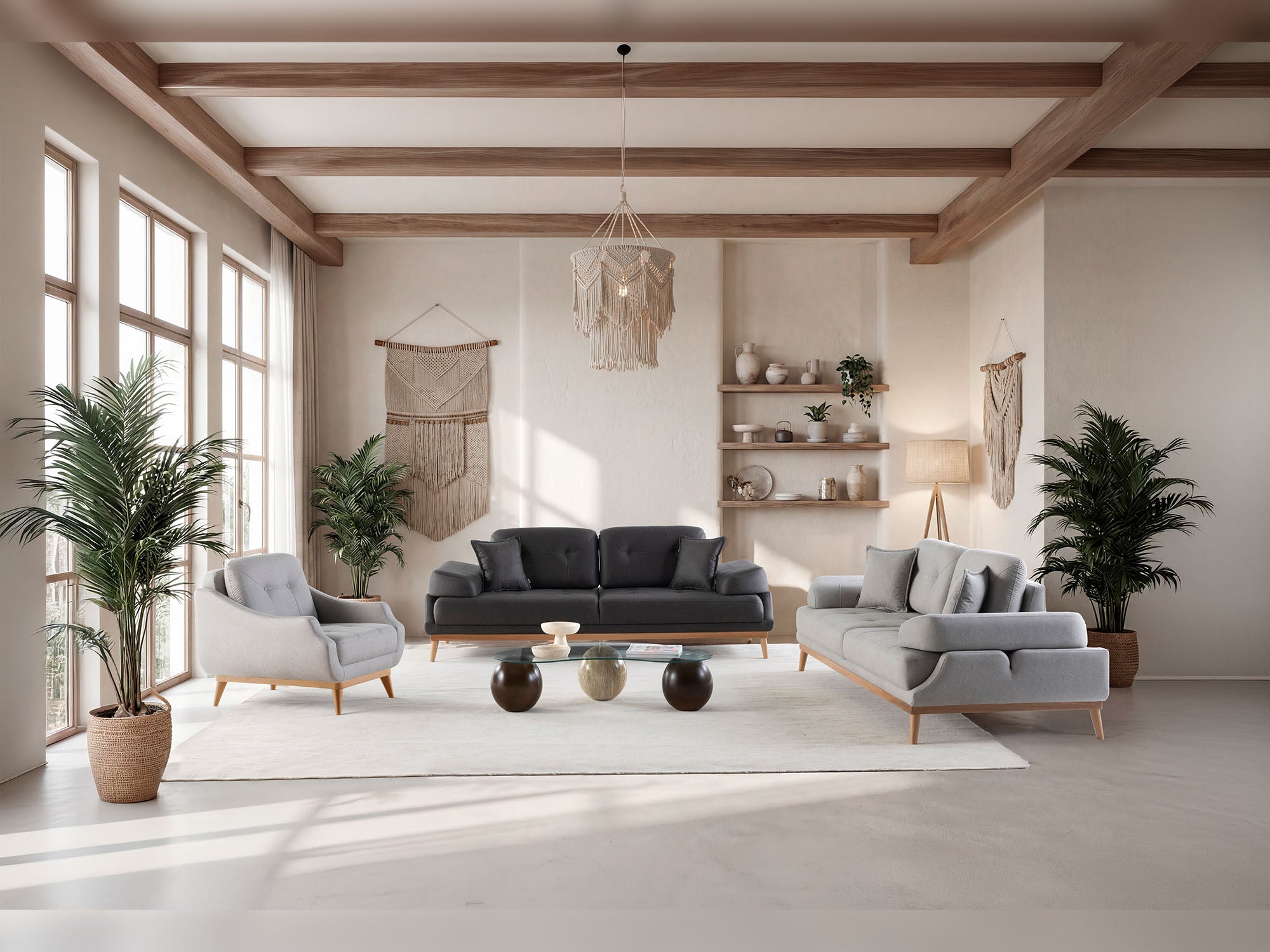 Boss 4-pieces (2 Sofa & 2 Chair) Livingroom