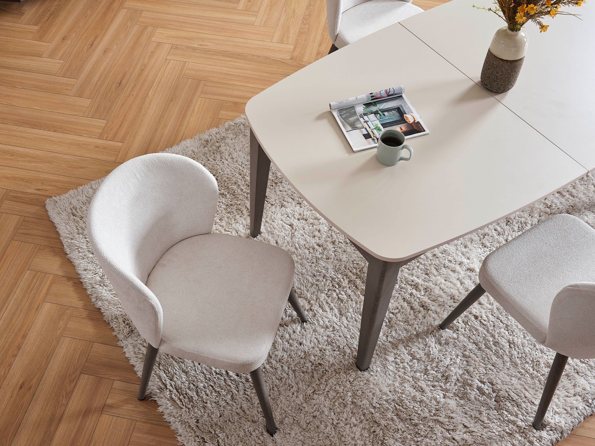 Carmen Diningroom (Consol With Mirror & Dining Table & 6 Dining Chair)