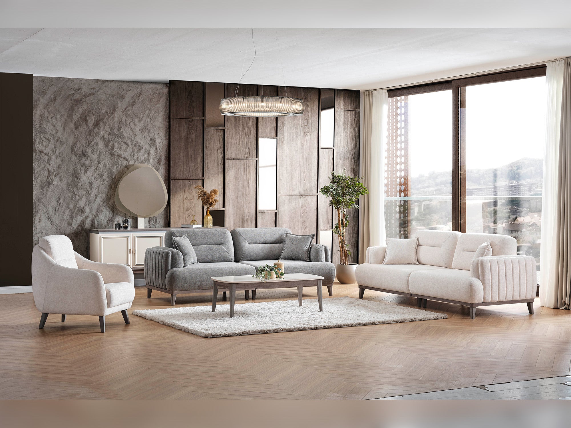 Carmen 3-pieces (Sofa & Loveseat & Chair) Livingroom