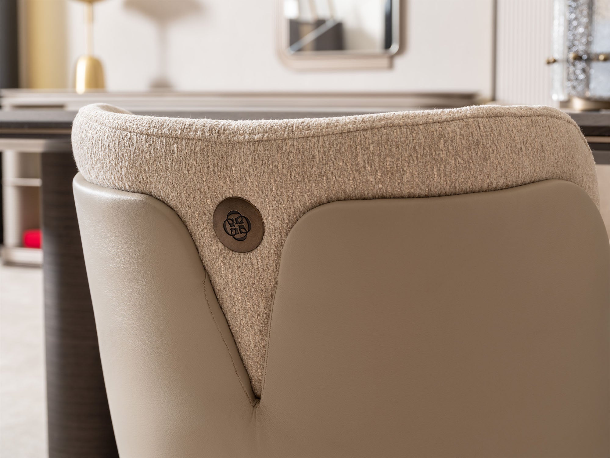 Corte Diningroom (Consol With Mirror & Dining Table & 6 Dining Chair) (Copy)