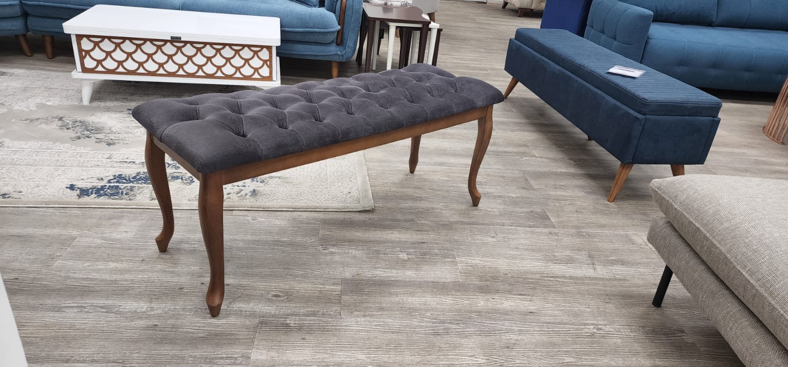 Bench With Wood Legs