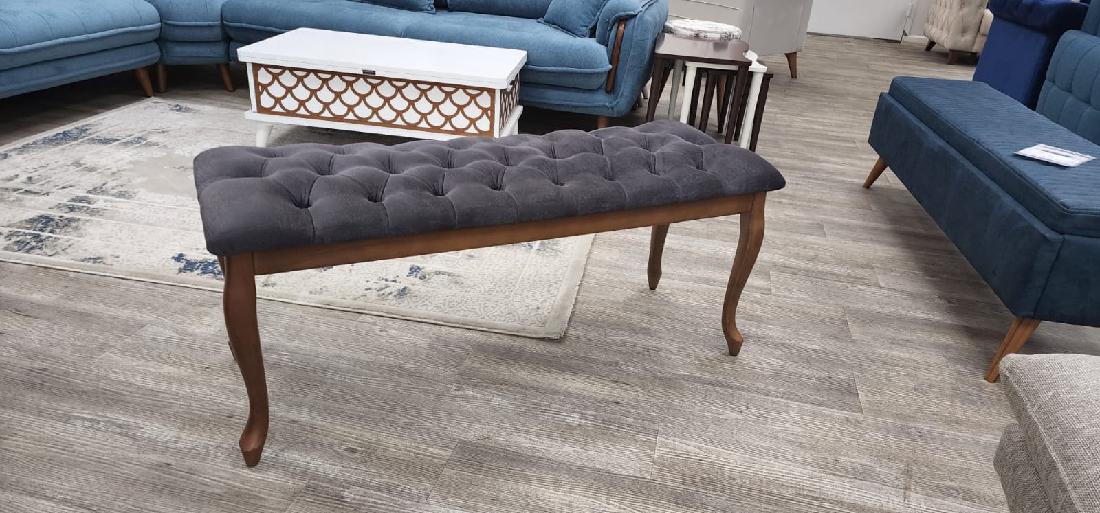 Bench With Wood Legs