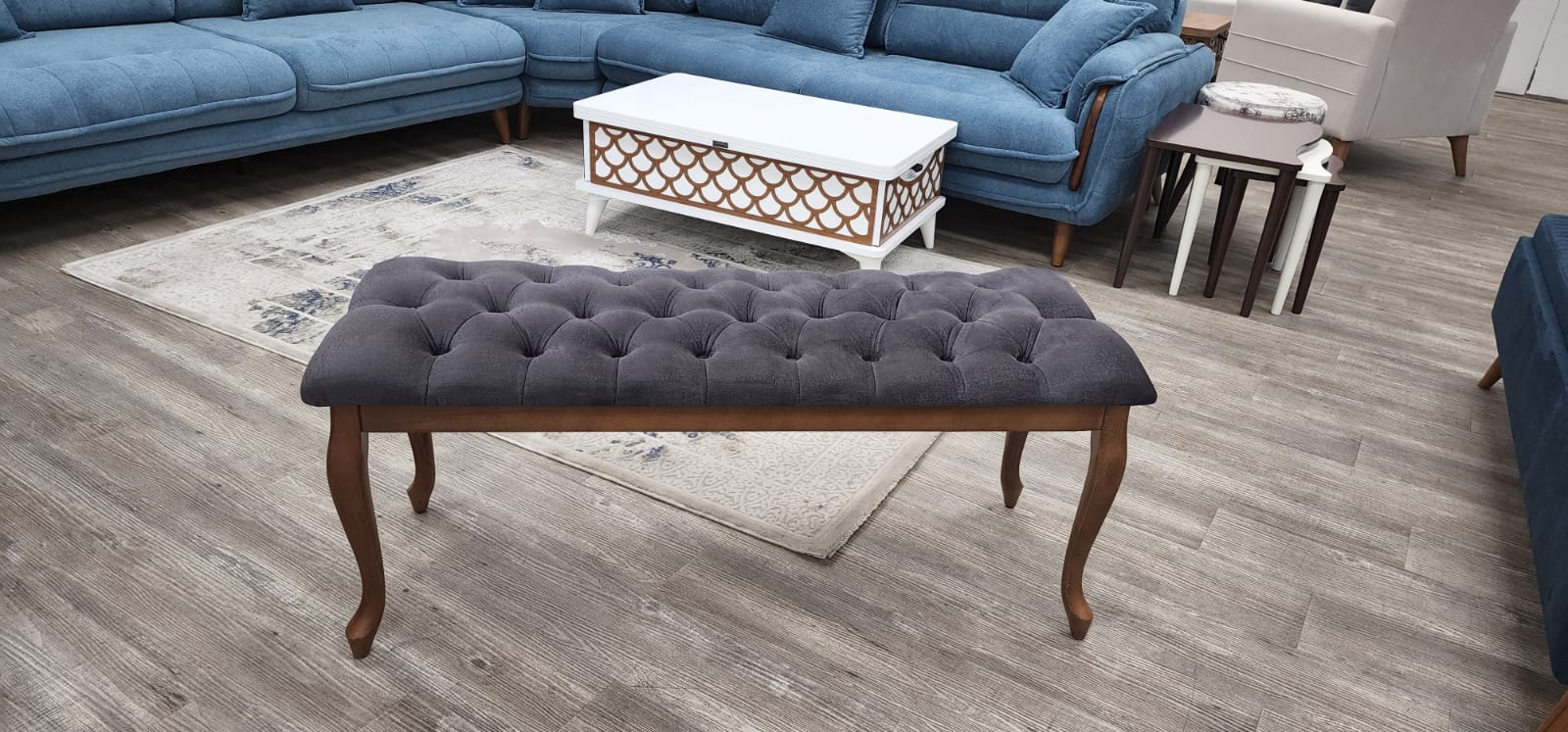 Bench With Wood Legs