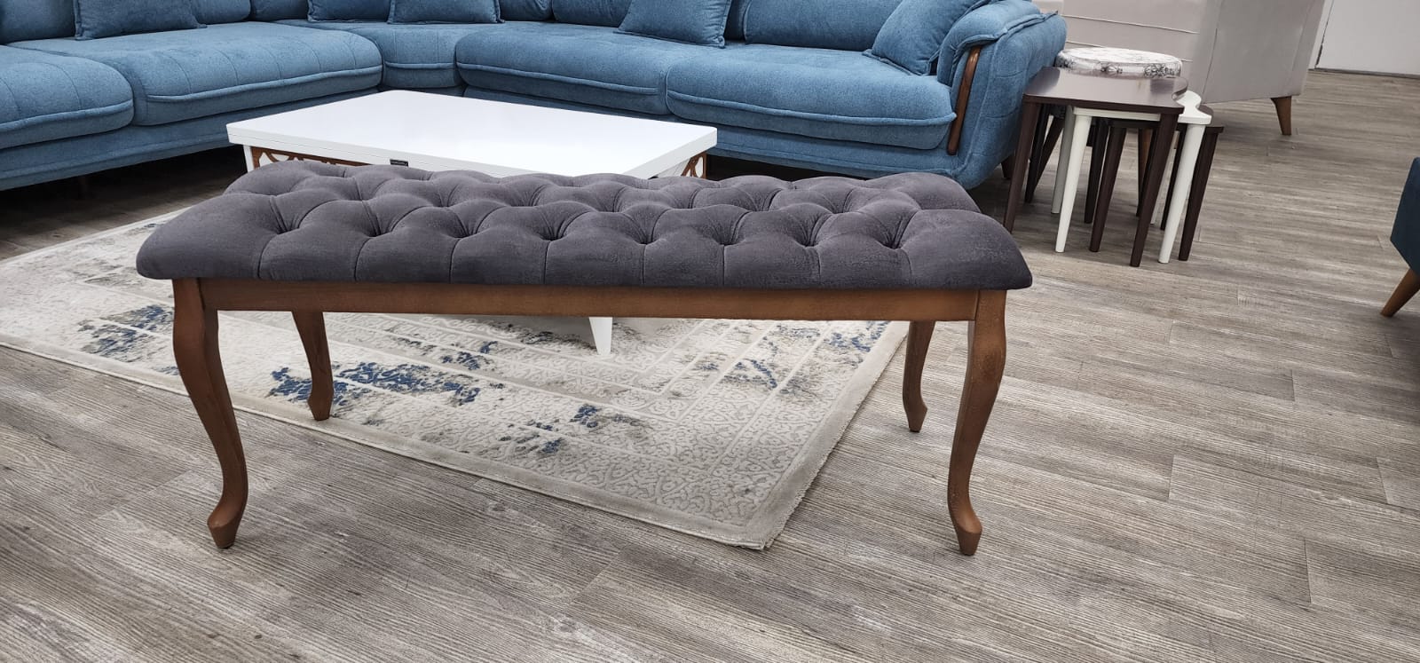 Bench With Wood Legs