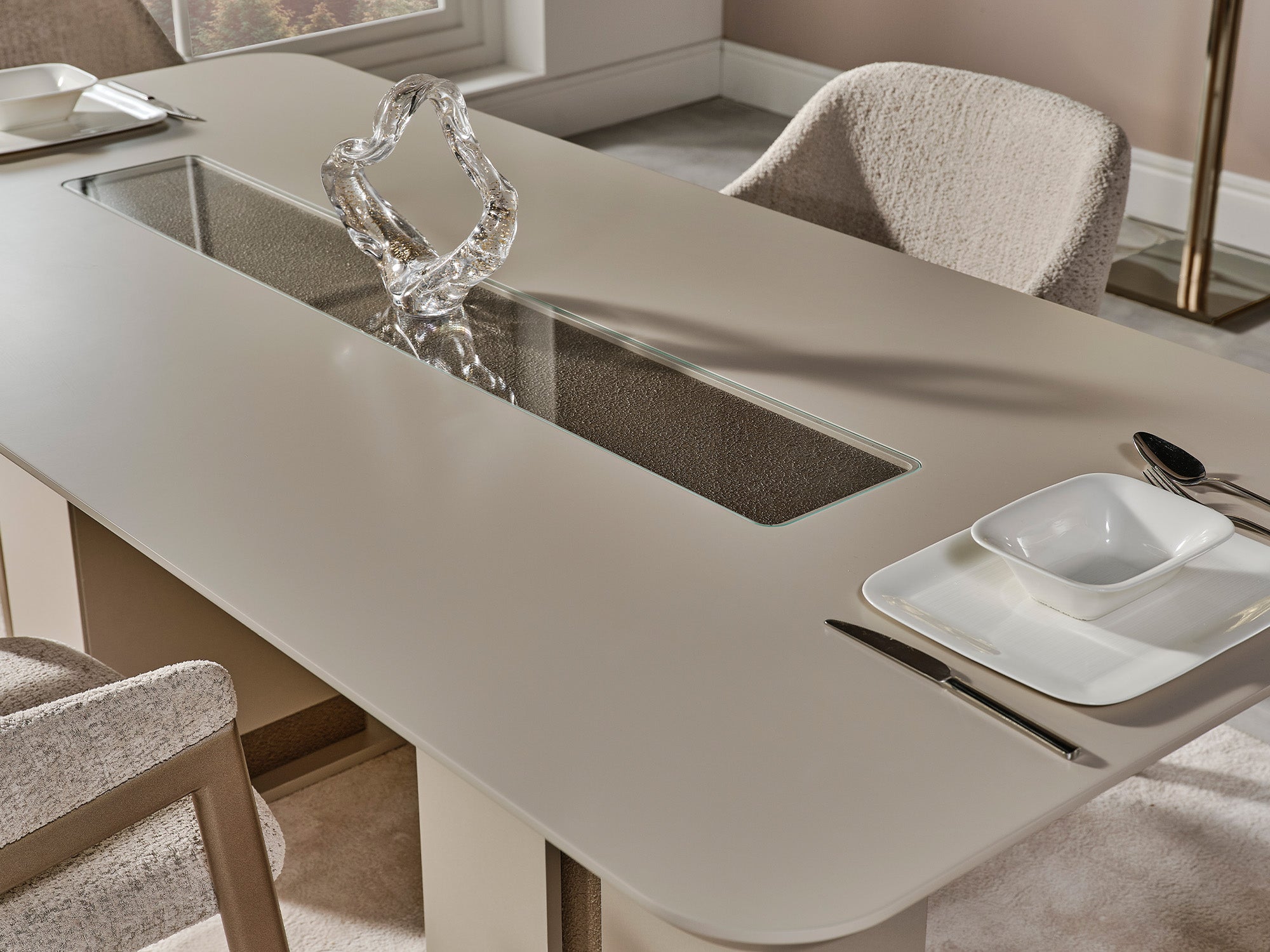 Efes Mum Diningroom (Consol With Mirror & Dining Table & 6 Dining Chair)