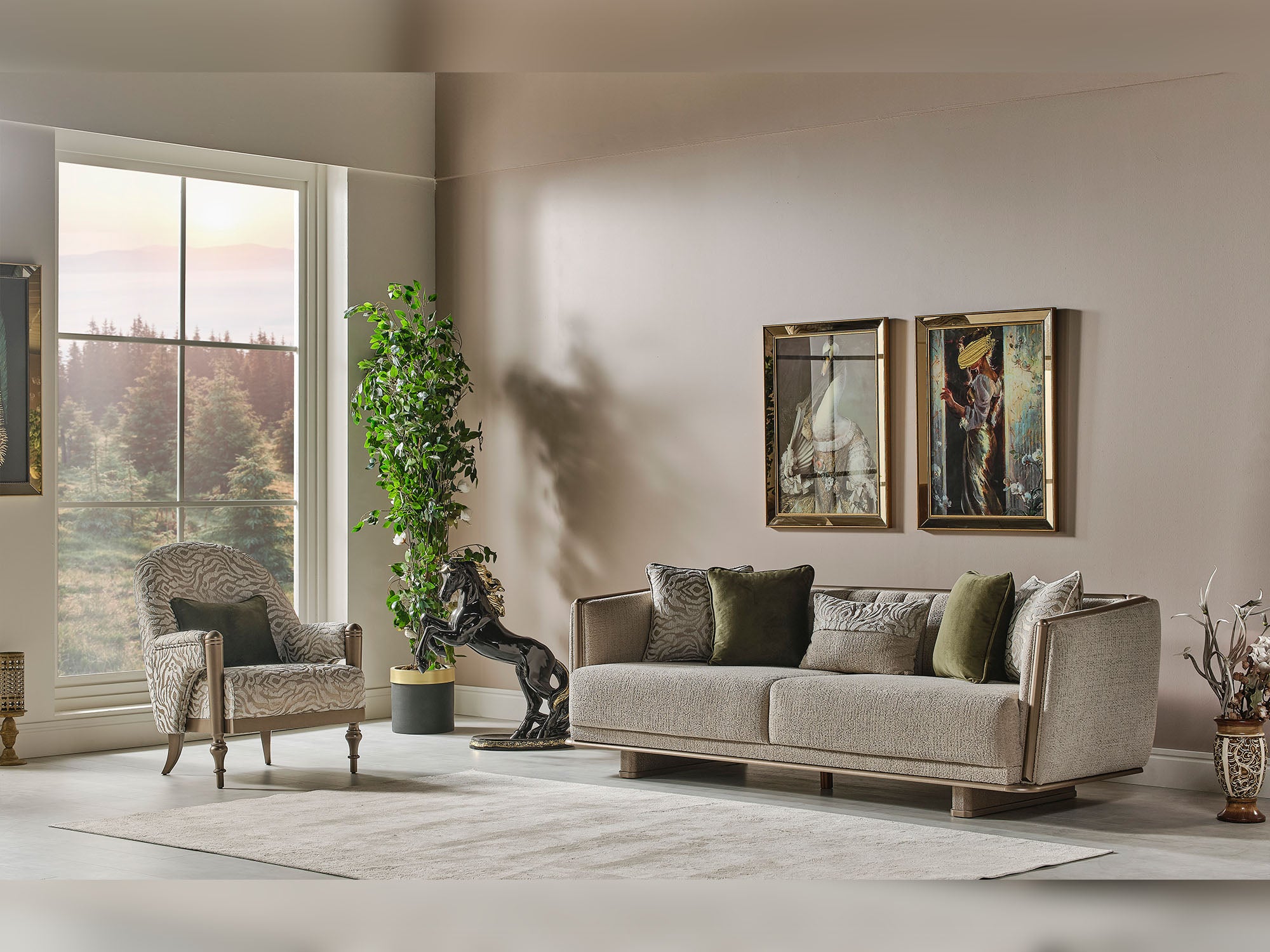 Efes Mum 4-pieces (2 Sofa & 2 Chair) Livingroom