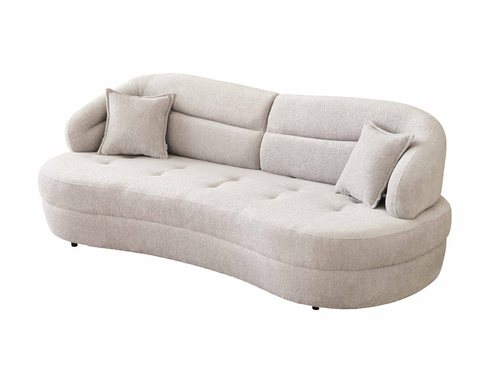 Gloria 4-pieces (2 Sofa & 2 Chair) Livingroom Set Cream