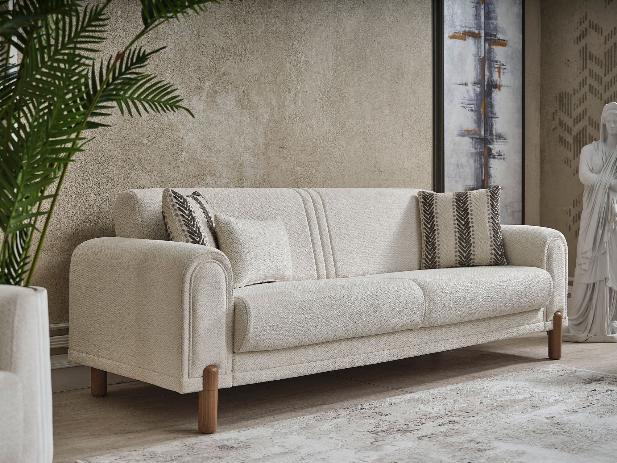 Gold Convertible Sofa