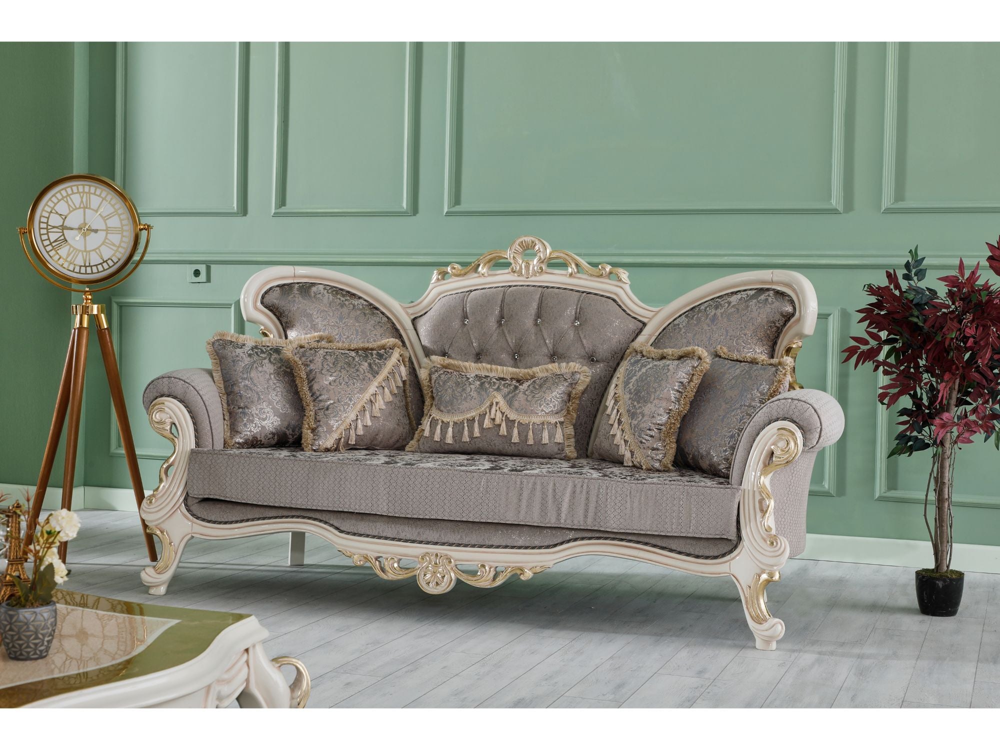 Kelebek 4-pieces (2 Sofa & 2 Chair) Livingroom Set Vizon