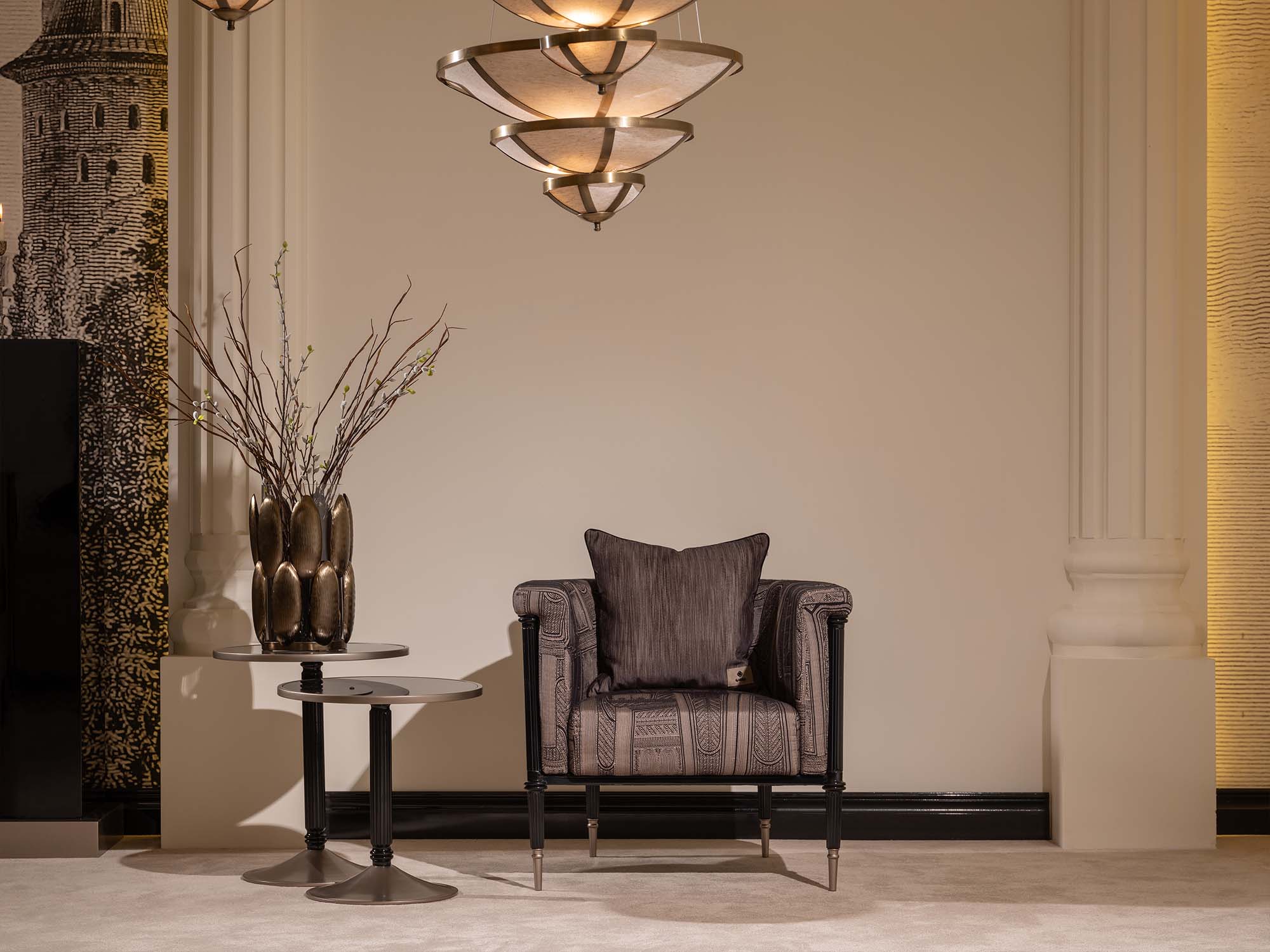 Istanbul 4-pieces (Highseat Four Seater Sofa & 1 Four Seater Sofa & 2 Chair) Livingroom