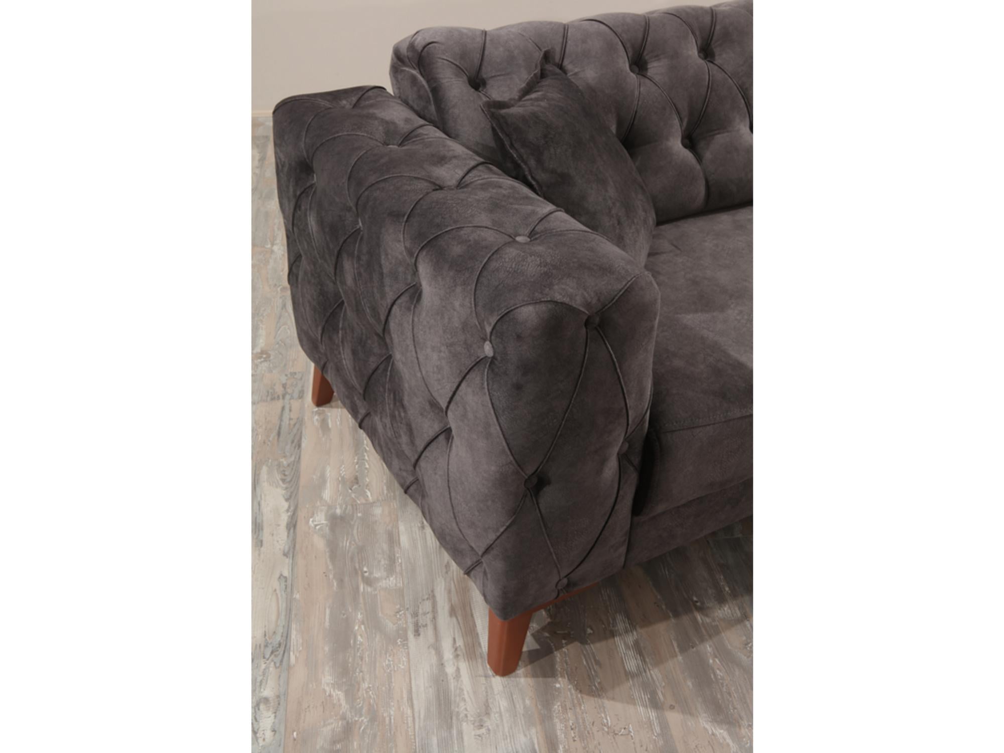 Joza Convertible Loveseat Grey