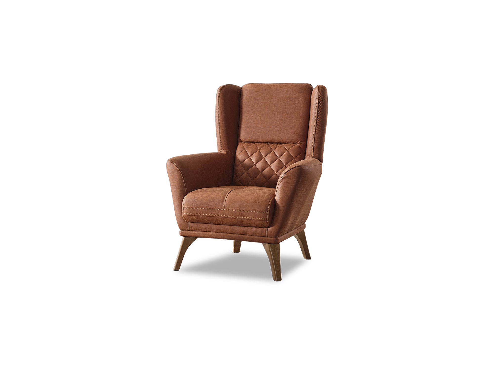 Kristal 3-pieces (Sofa & Loveseat & Chair) Livingroom Set Dark Brick
