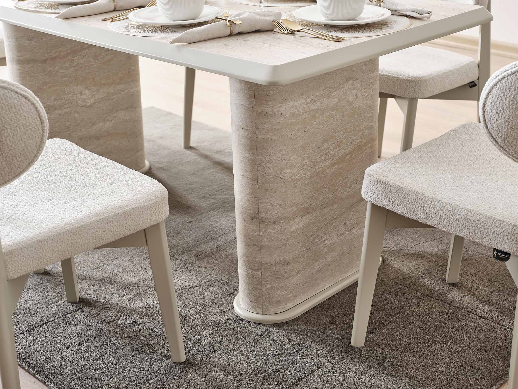Liva Diningroom (Consol With Mirror & Dining Table & 6 Dining Chair)