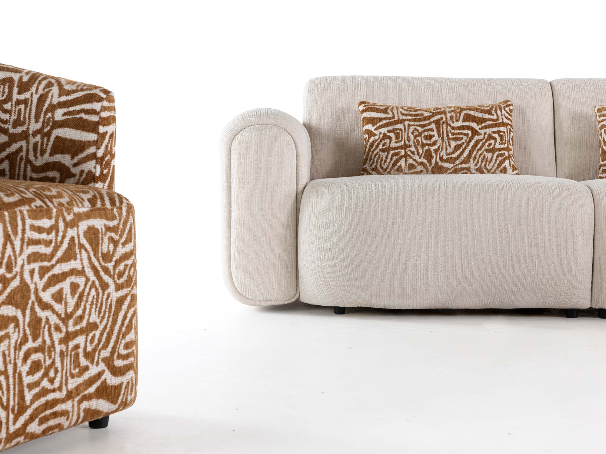 Lotus 4-pieces (2 Sofa & 2 Chair) Livingroom