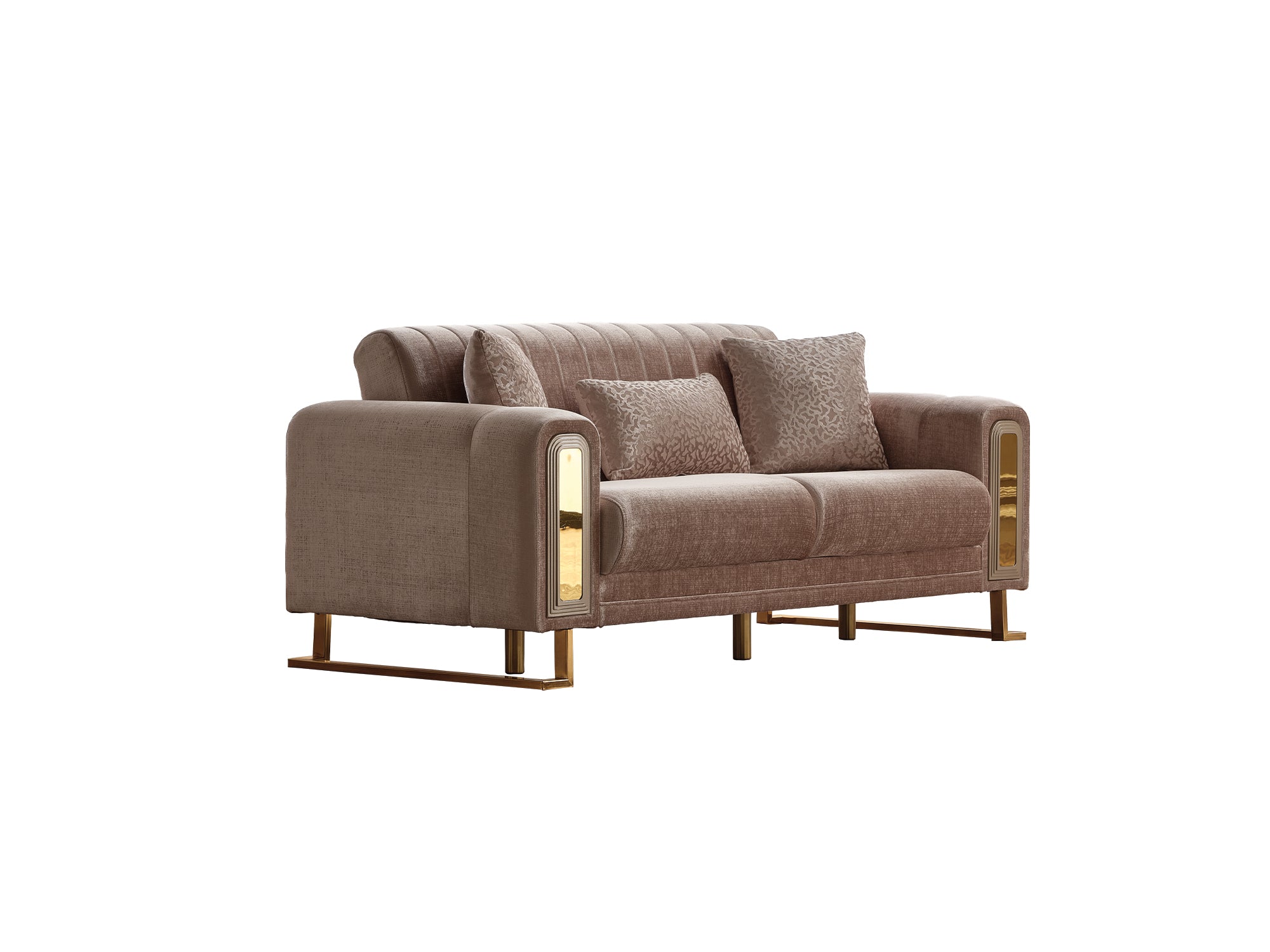 Lotus Convertible Loveseat Cream