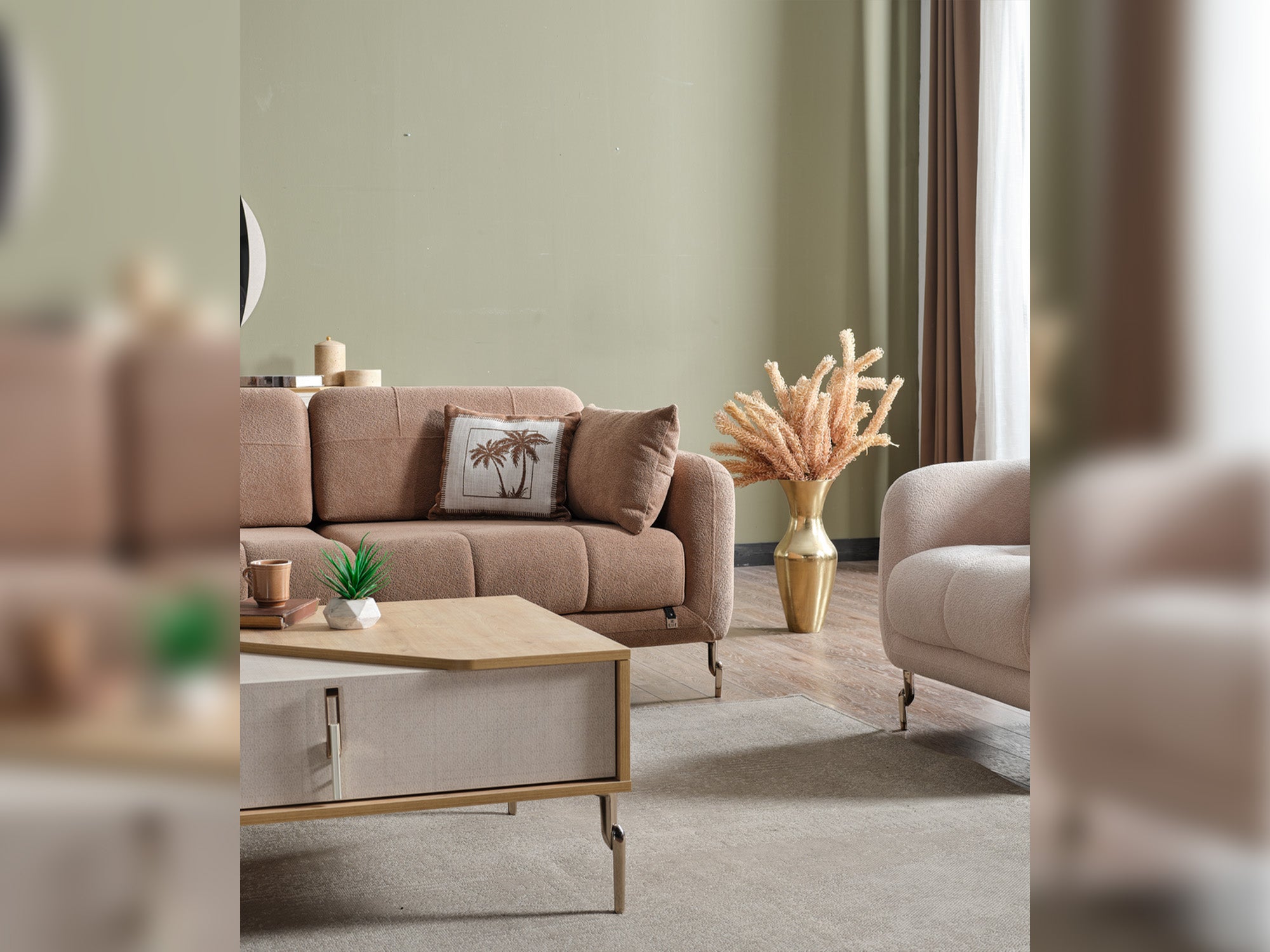 Lugano 3-pieces (Sofa & Loveseat & Relax Chair) Livingroom