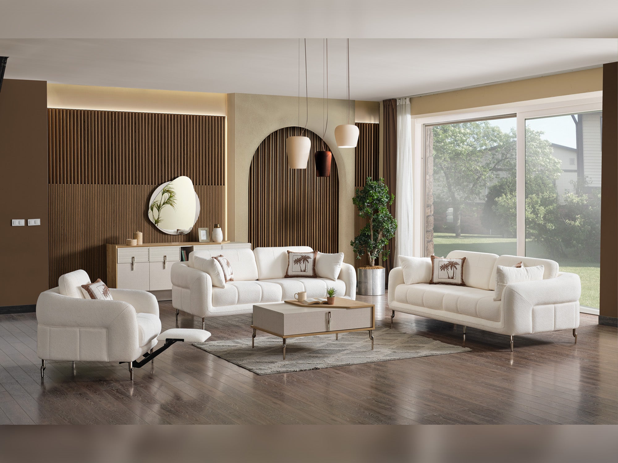 Lugano 3-pieces (Sofa & Loveseat & Relax Chair) Livingroom