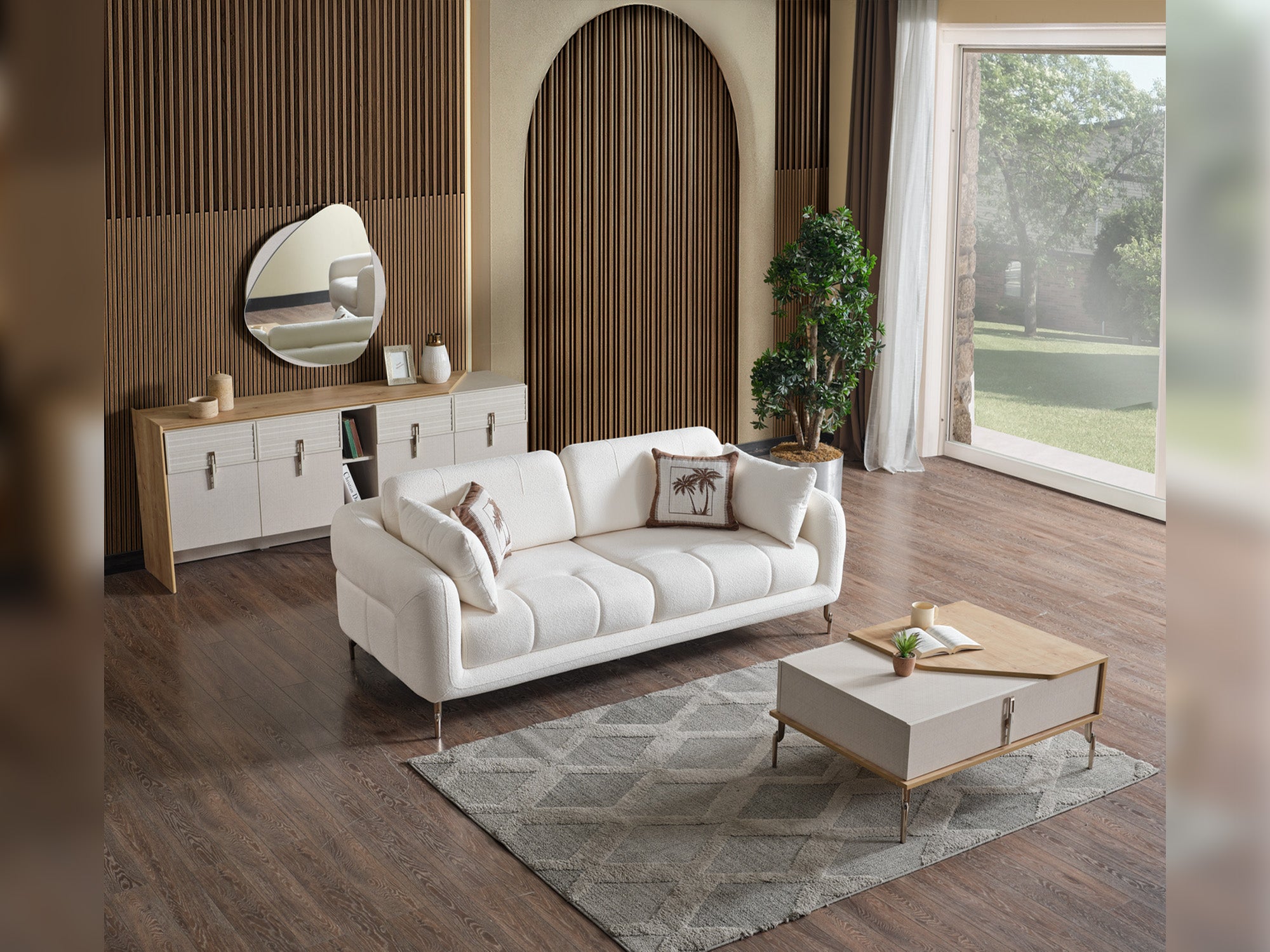 Lugano 3-pieces (Sofa & Loveseat & Relax Chair) Livingroom