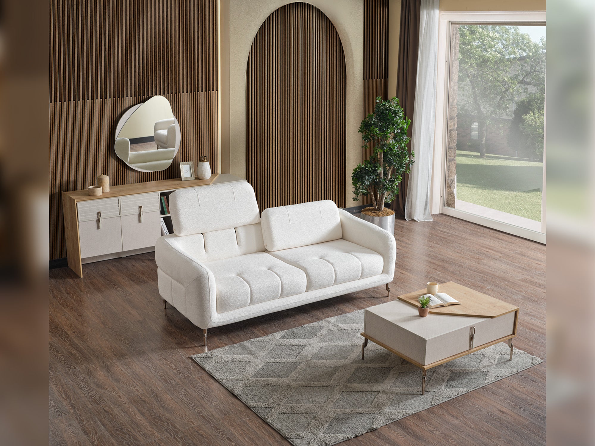 Lugano 3-pieces (Sofa & Loveseat & Relax Chair) Livingroom