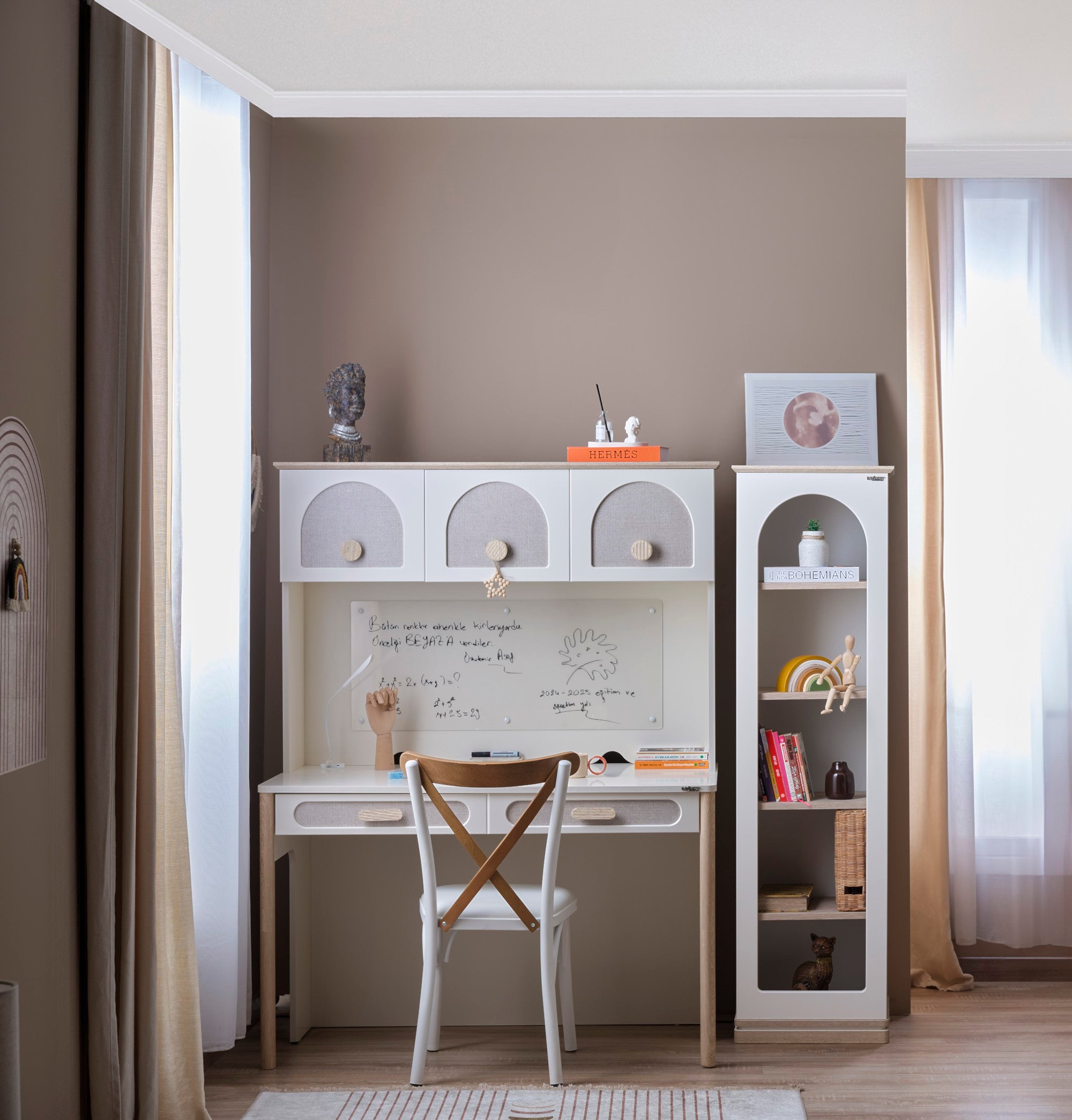 Mosso Kids Room Set (Twin Bed & Study Desk & Nightstand)