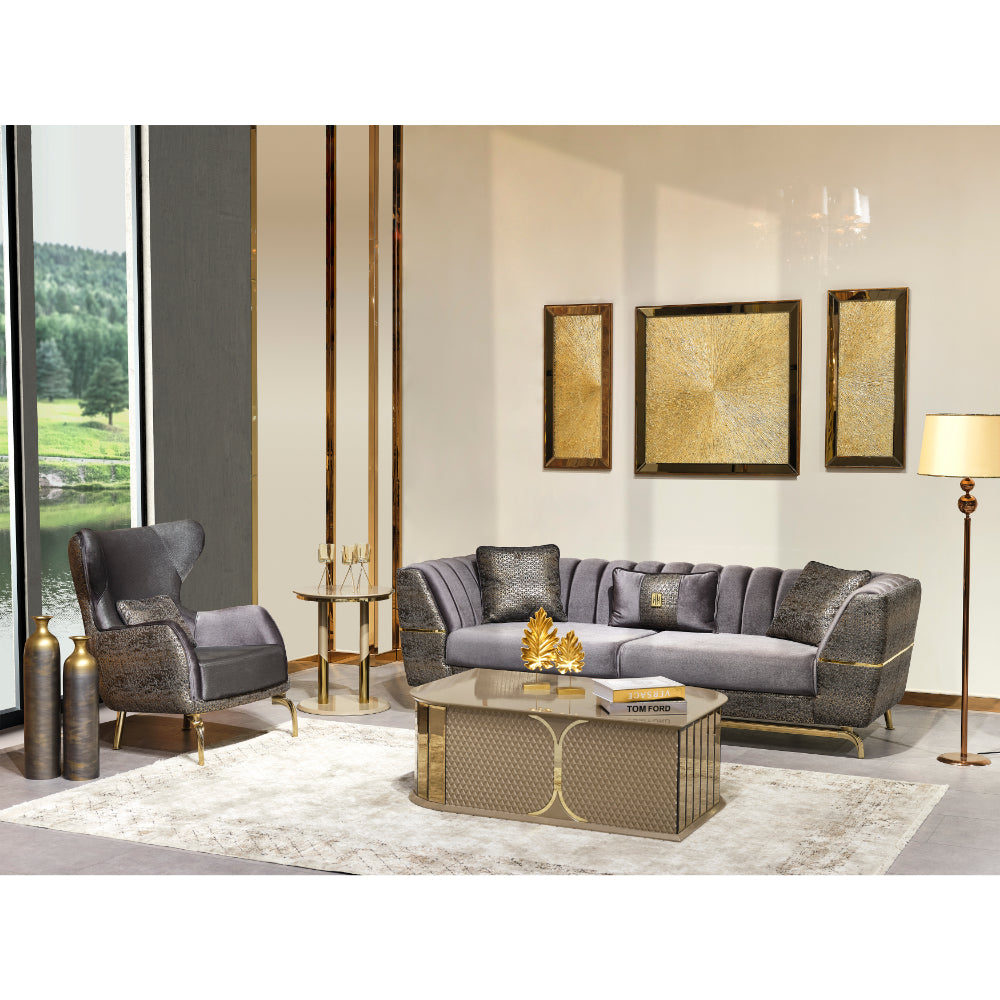 Madrid Stationary Sofa Grey