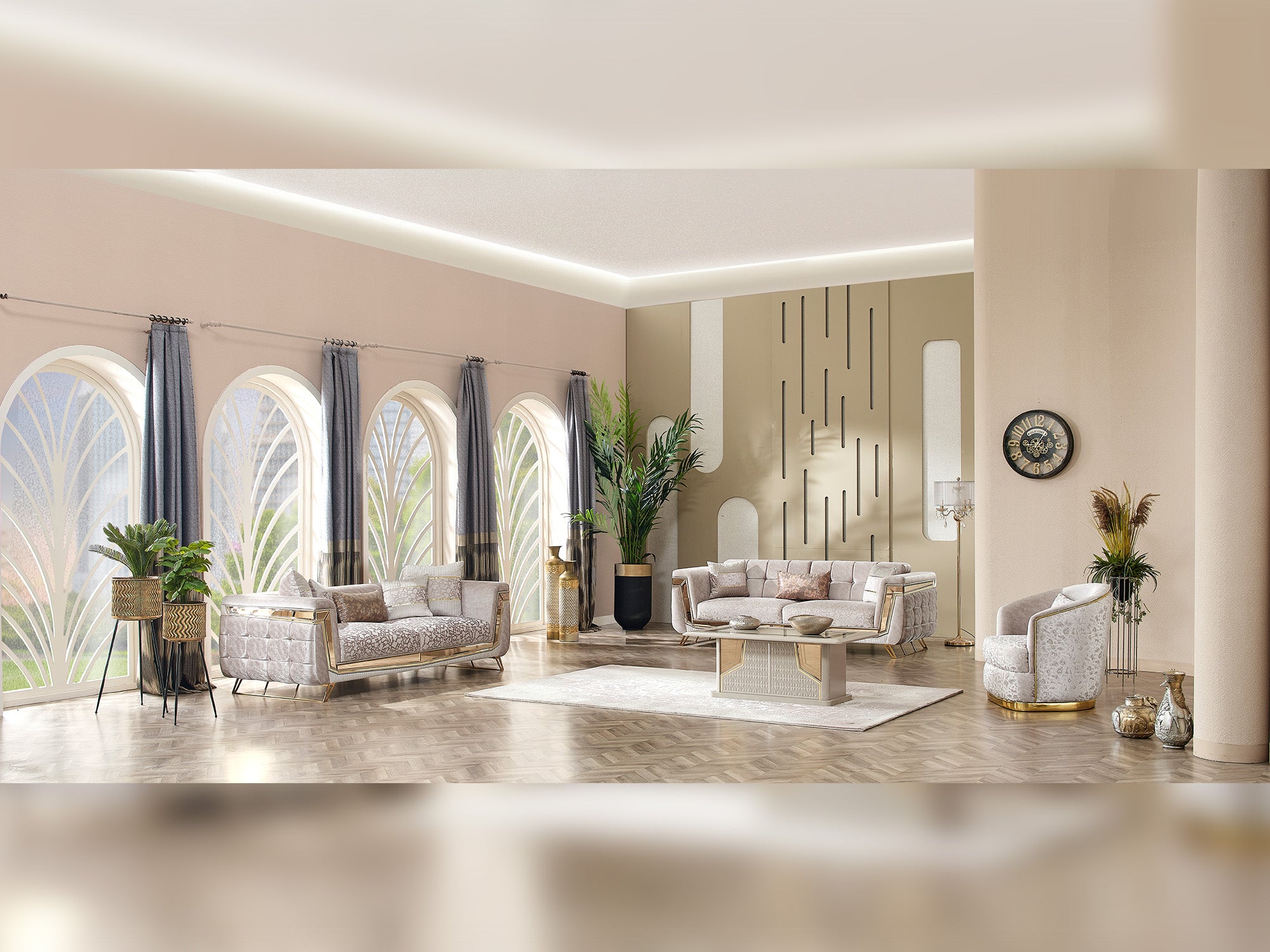 Milano Max 3-pieces (Sofa & Loveseat & Chair) Livingroom