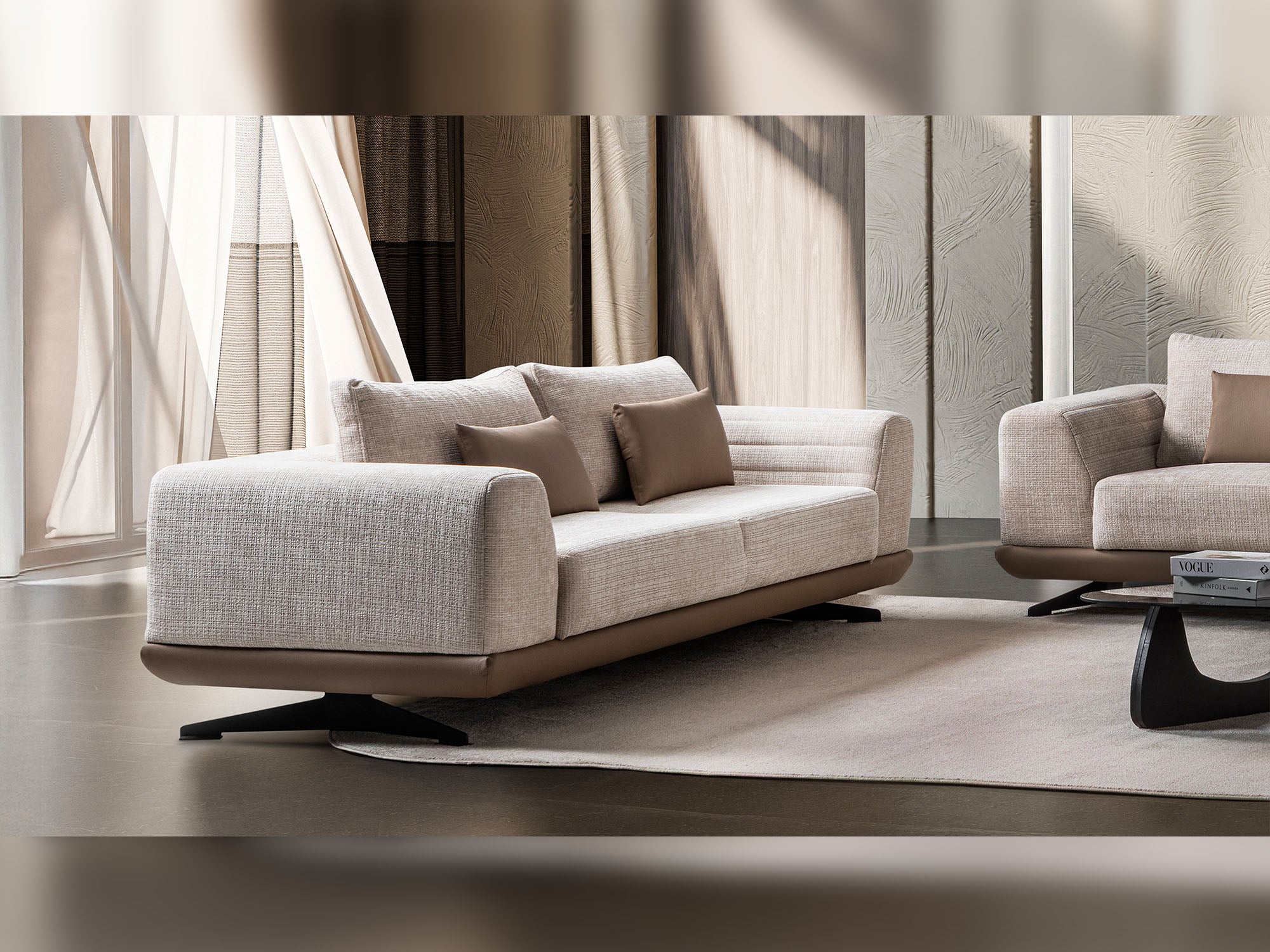 Milano Stationary Loveseat