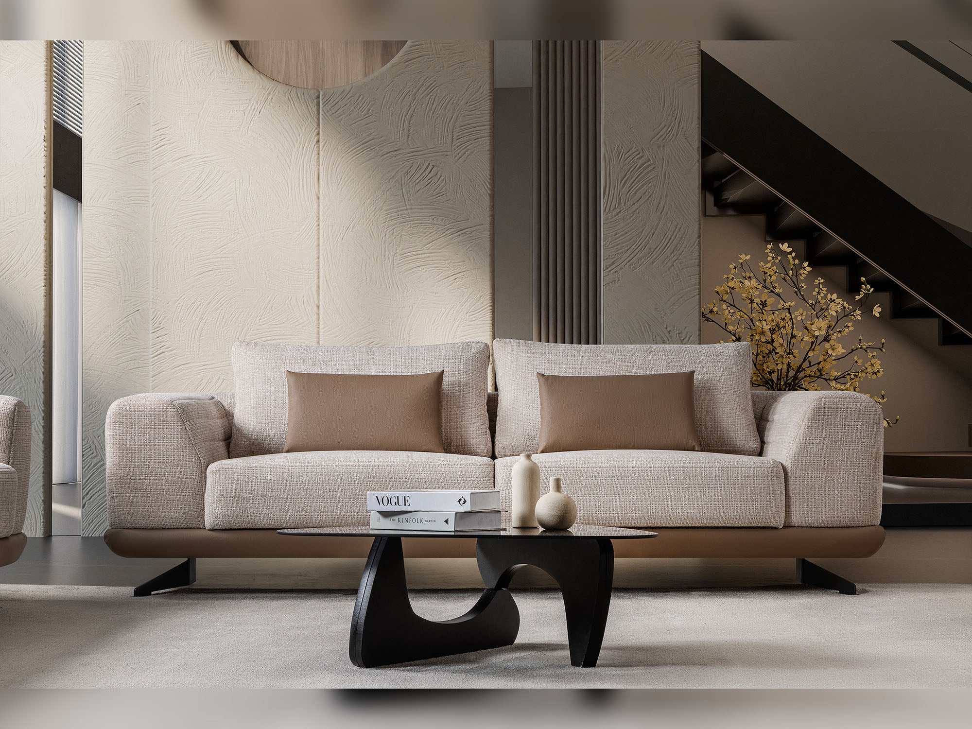 Milano Stationary Loveseat