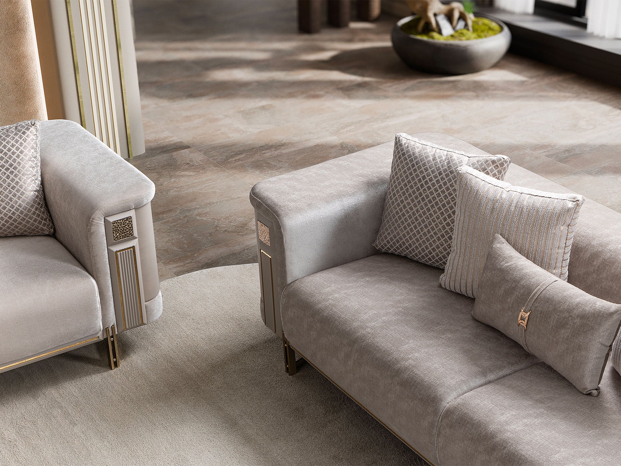 Mirage Stationary Loveseat