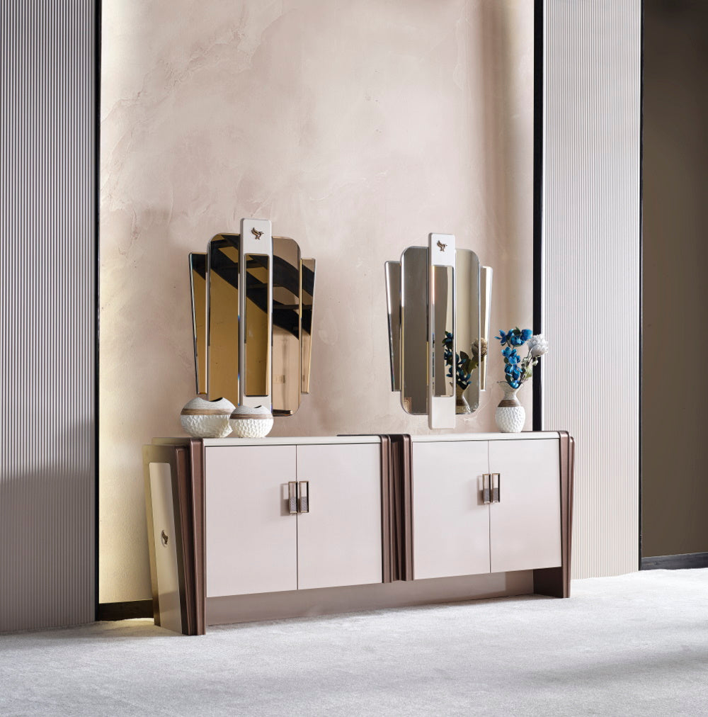 Nirvana Diningroom (Consol With Mirror & Dining Table & 6 Dining Chair)