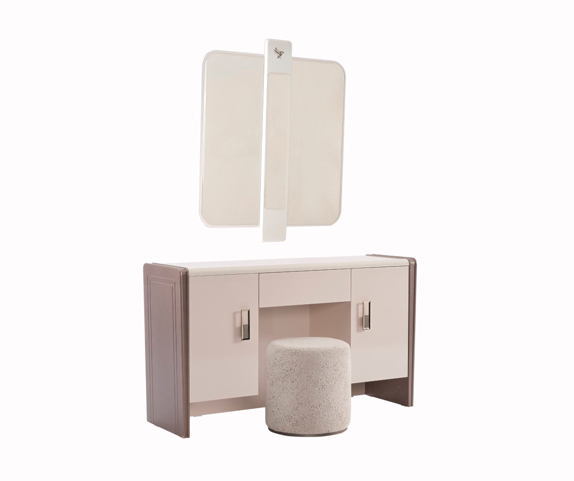 Nirvana Bedroom (Queen Bed & Dresser With Mirror & 2 Nightstand With Back )