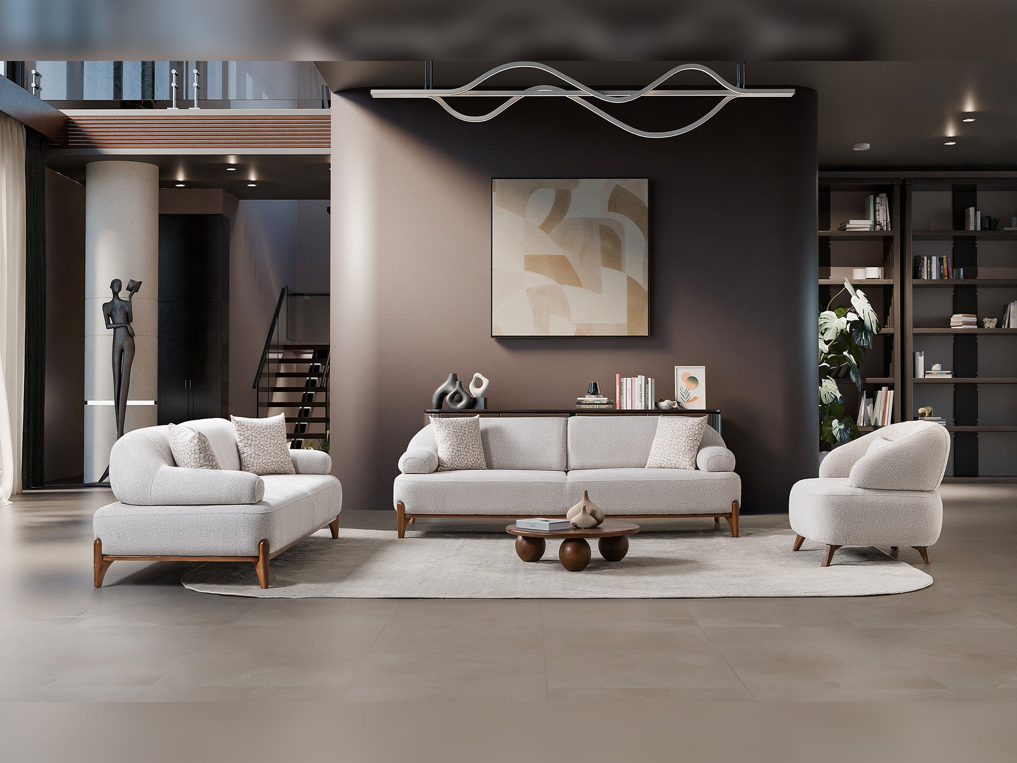 Pablo 3-pieces (Sofa & Loveseat & Chair) Livingroom Set