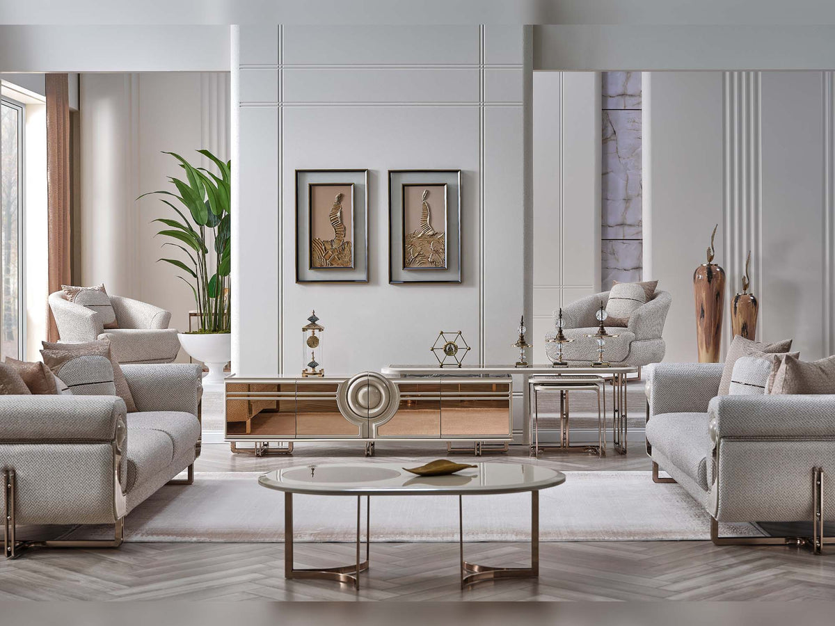 Palermo San 4-pieces (2 Sofa & 2 Chair) Livingroom