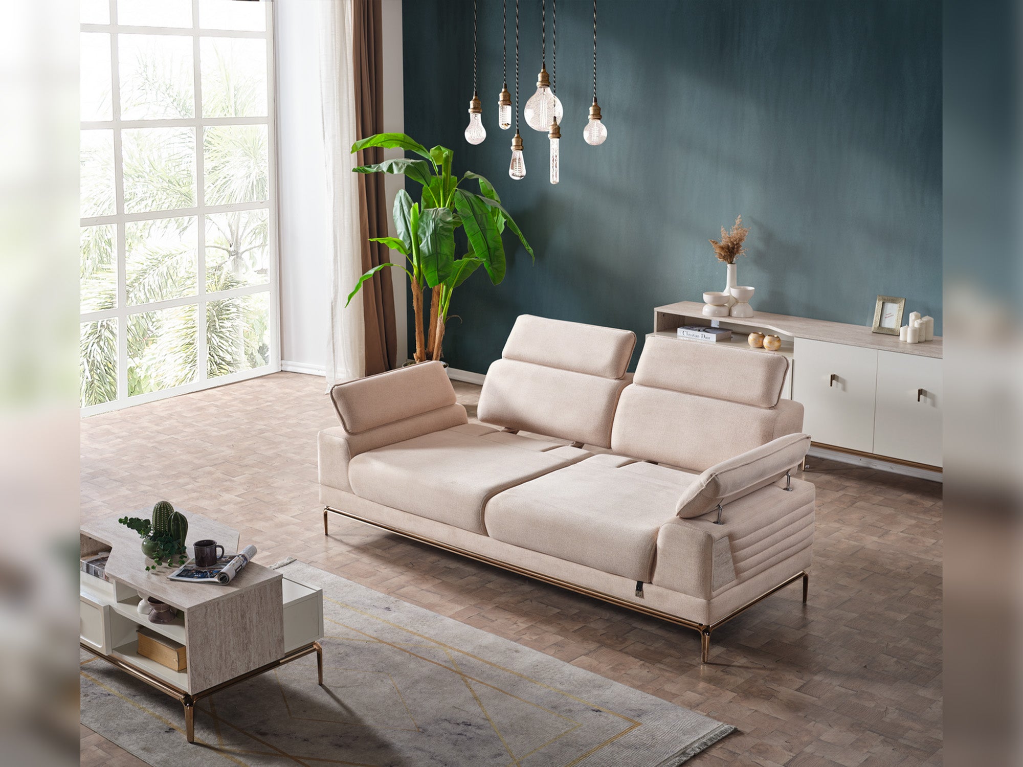 Pamukkale 3-pieces (Sofa & Loveseat & Chair) Livingroom