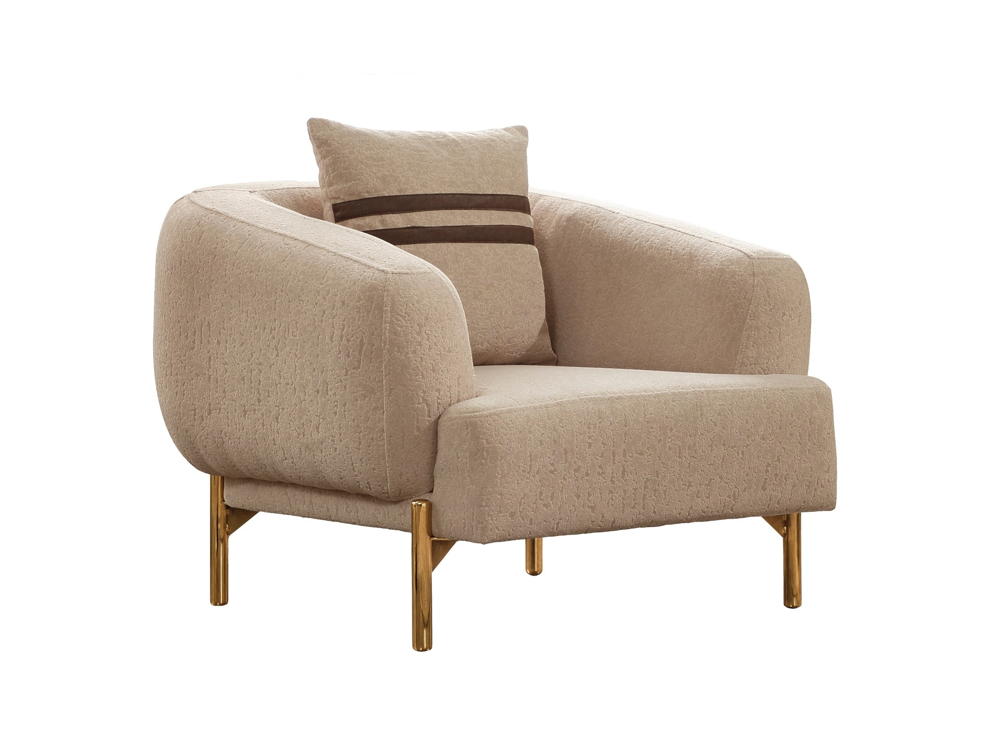 Shelby 3-pieces (Sofa & Loveseat & Chair) Livingroom Set Beige